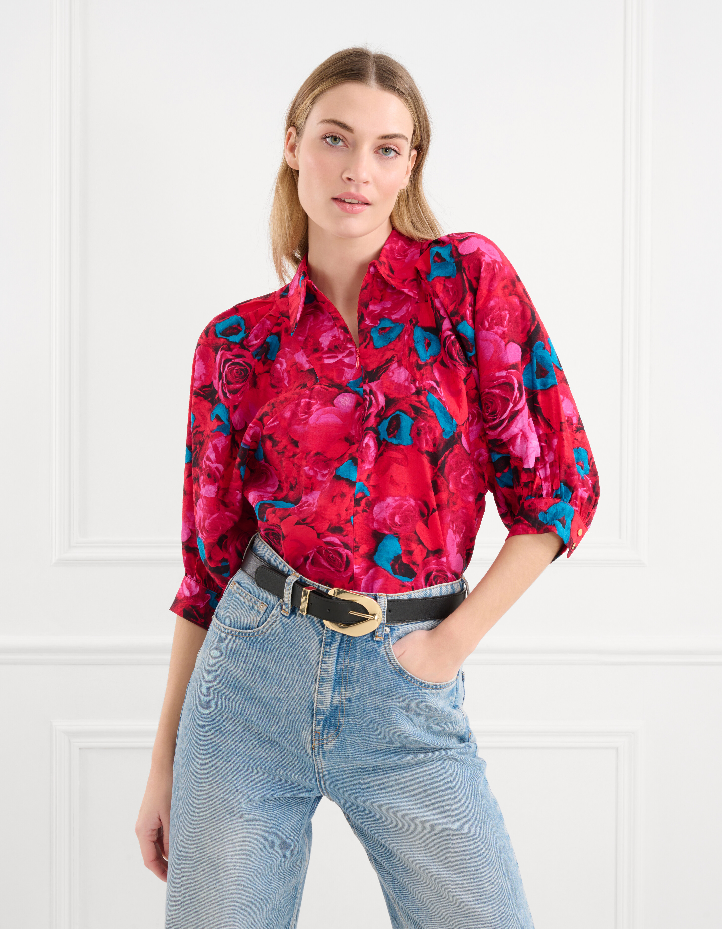 Rozen Blouse Rood SHOEBY WOMEN