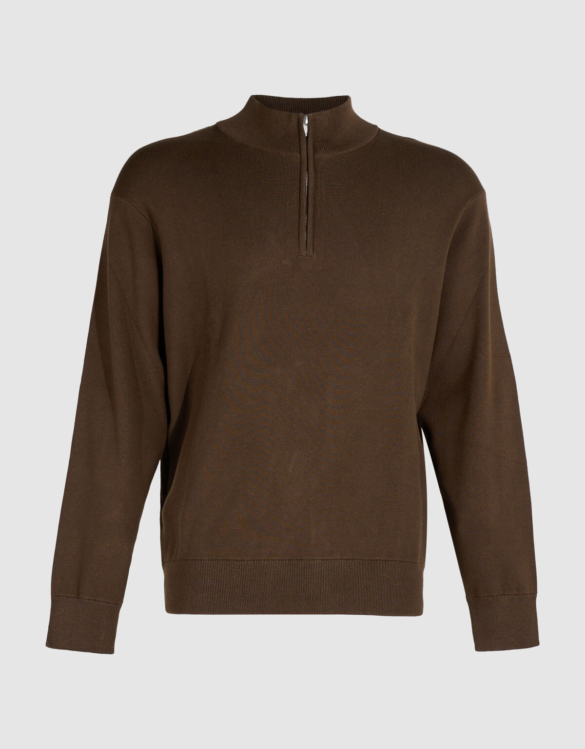 Turtle Half Zip Trui Bruin SHOEBY MEN