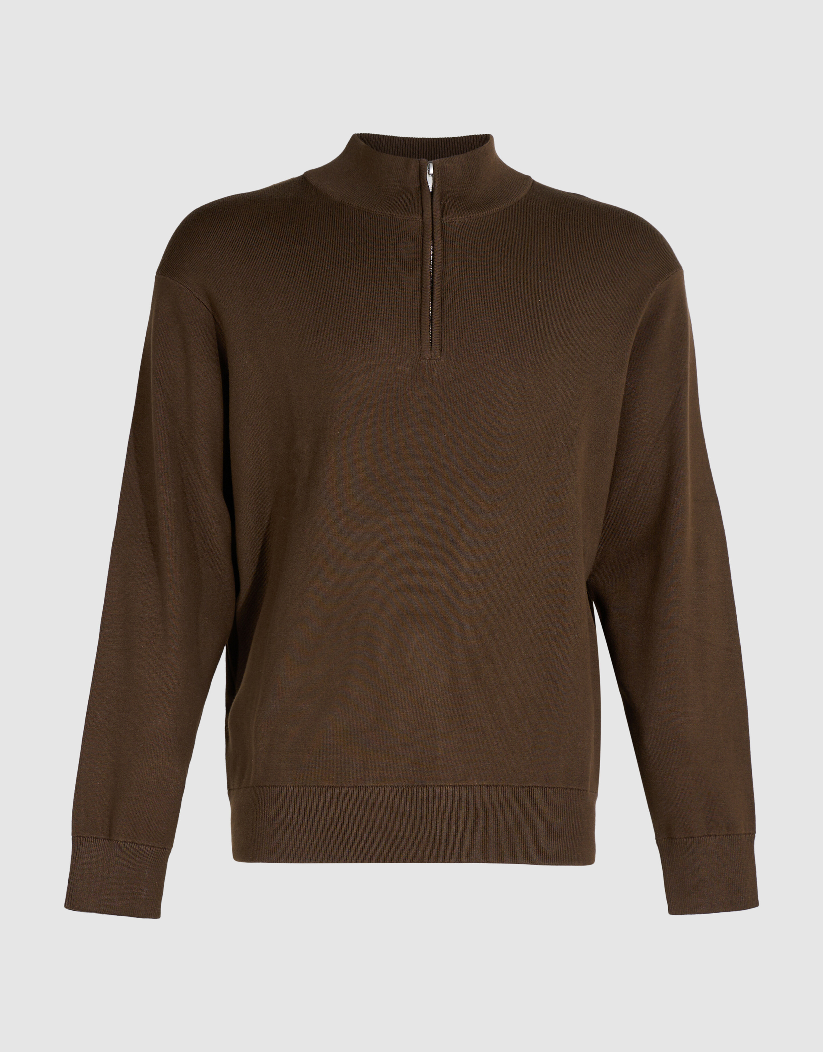 Turtle Half Zip Trui Bruin SHOEBY MEN