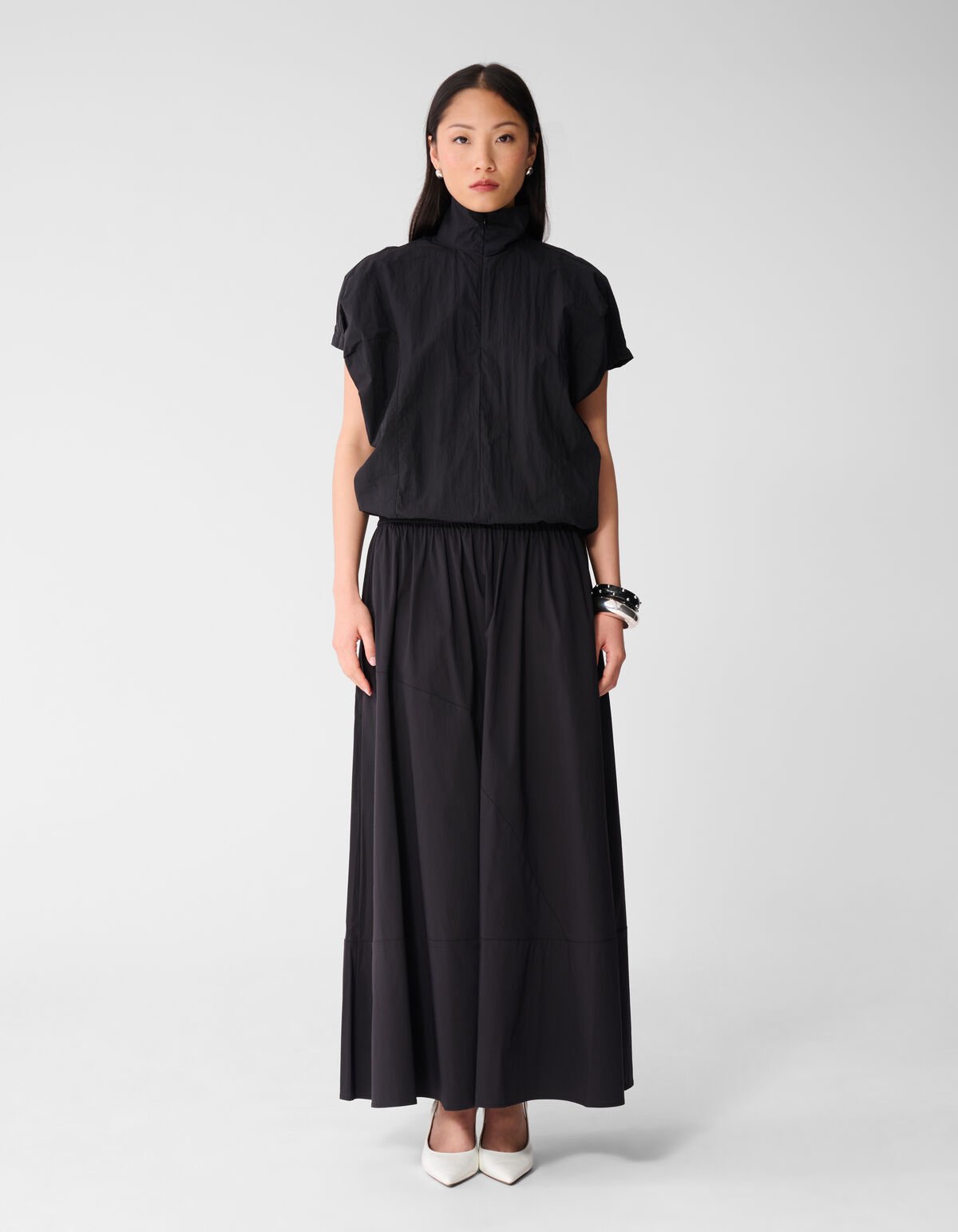 Poplin Maxi Rok Zwart SHOEBY WOMEN