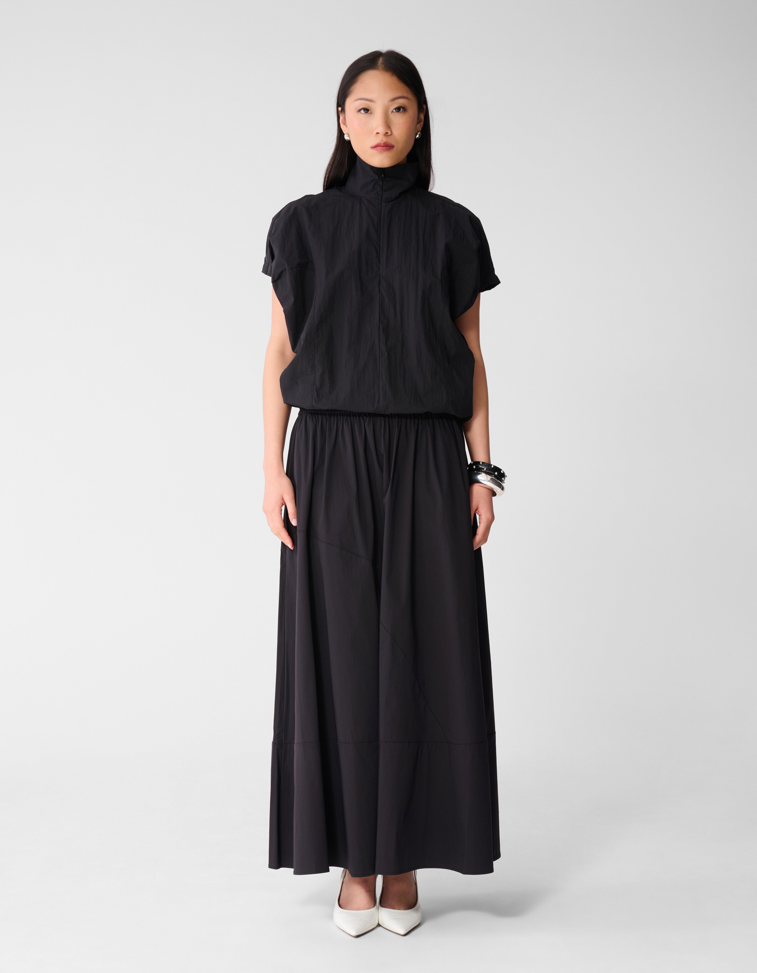 Poplin Maxi Rok Zwart SHOEBY WOMEN