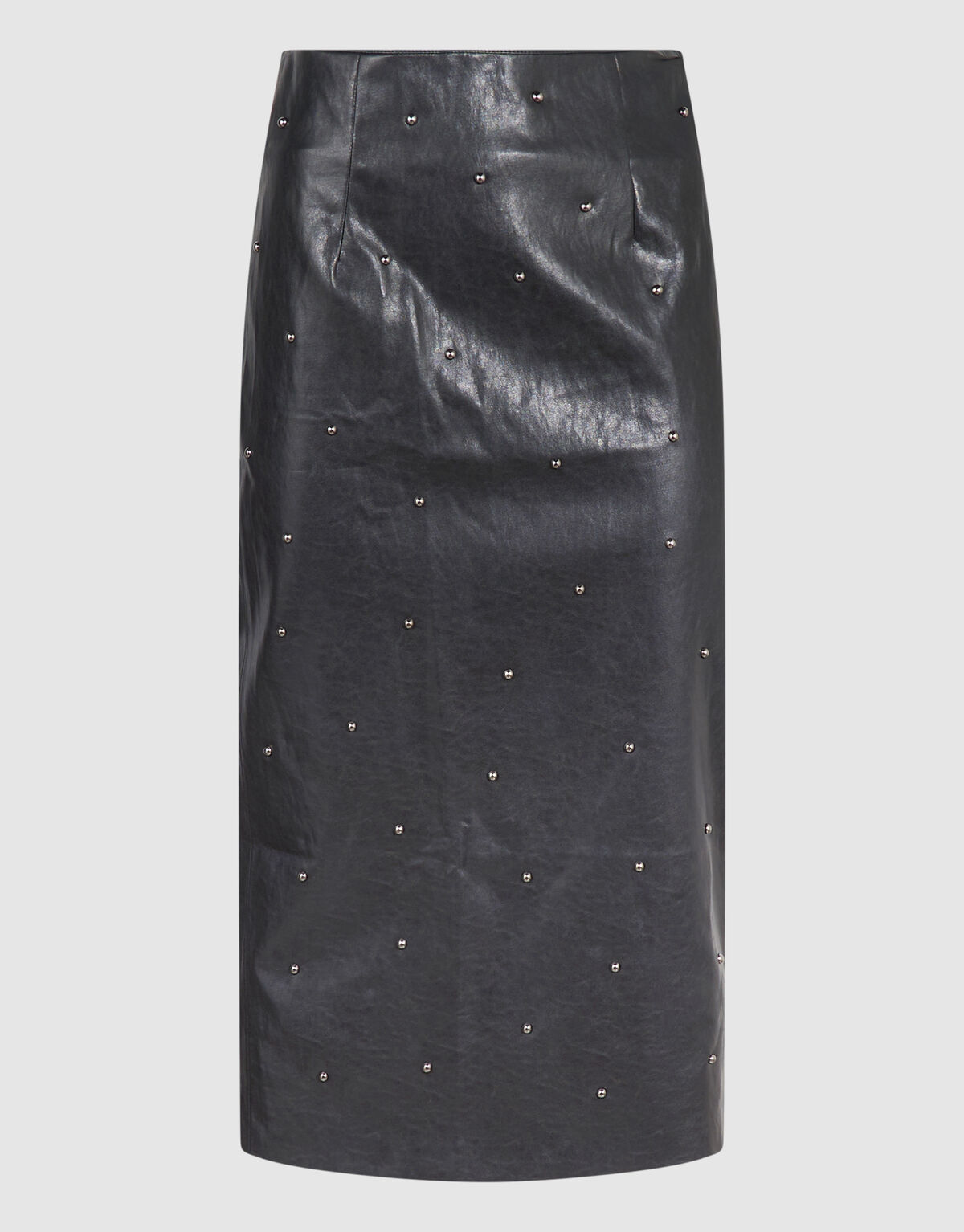 Studded Vegan Leren Maxi Rok Zwart By Mieke SHOEBY WOMEN