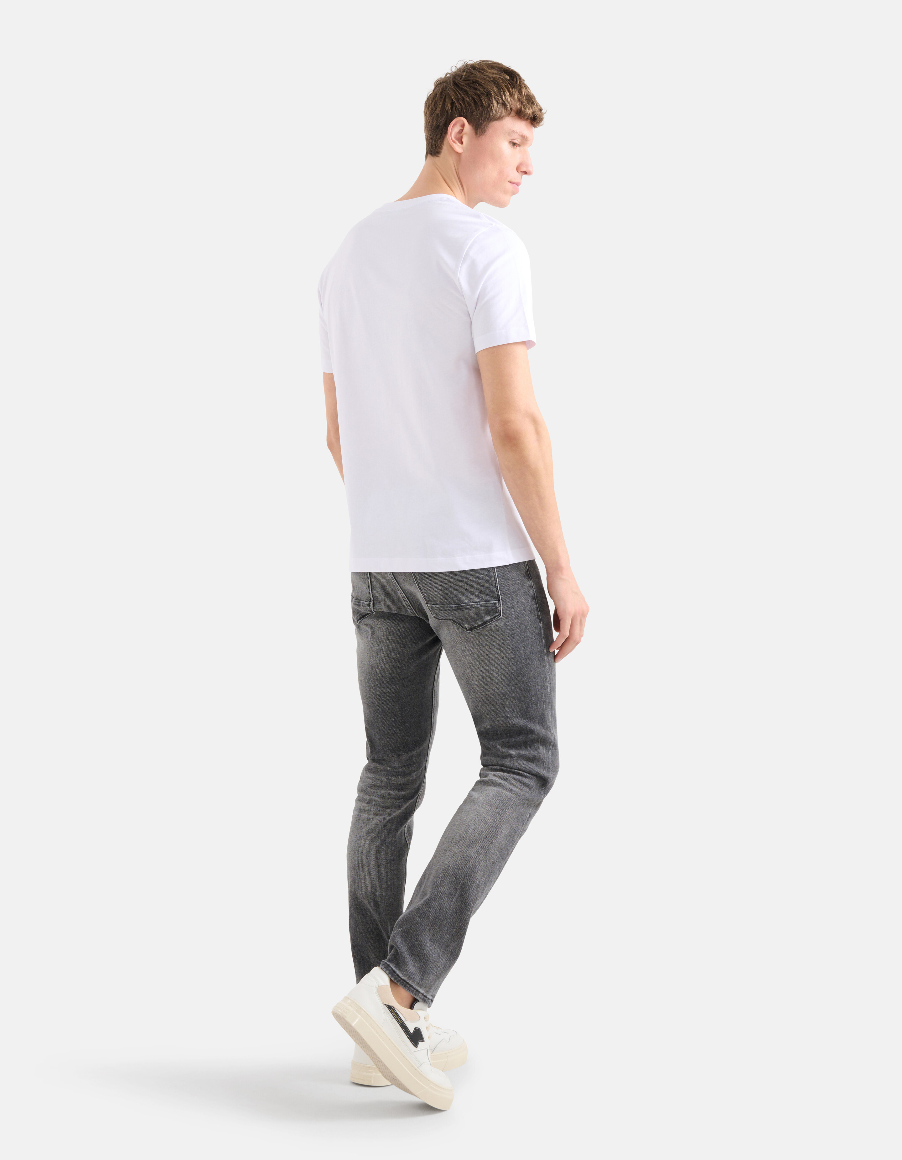 Tekst T-shirt Wit SHOEBY MEN