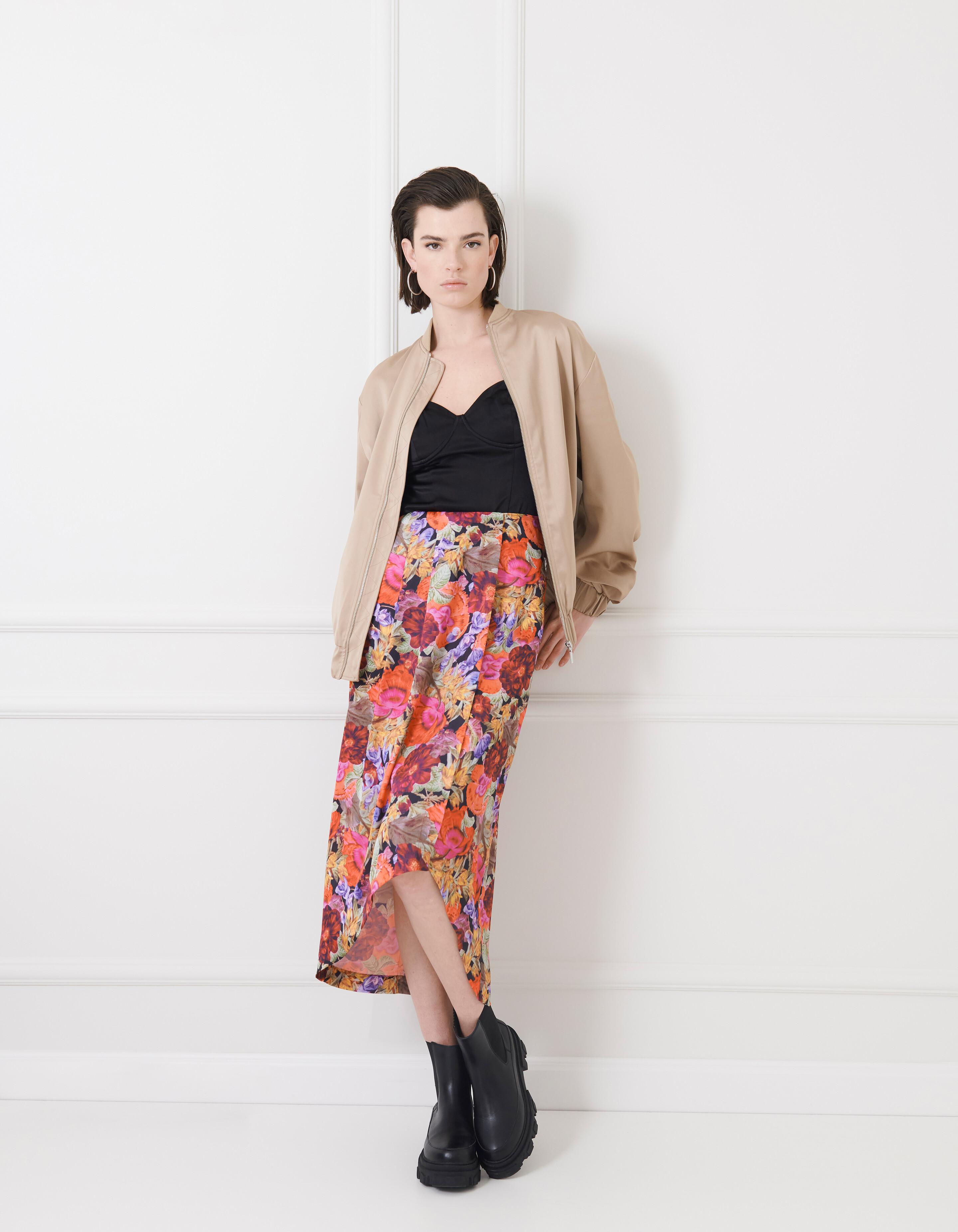 Vintage Bloemenprint Rok SHOEBY WOMEN