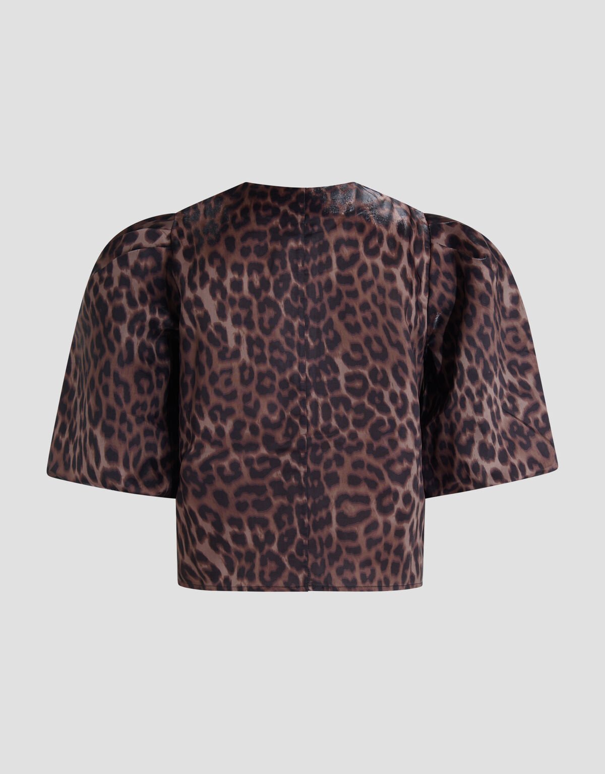 Puff Leopard Blouse Donkerbruin SHOEBY WOMEN