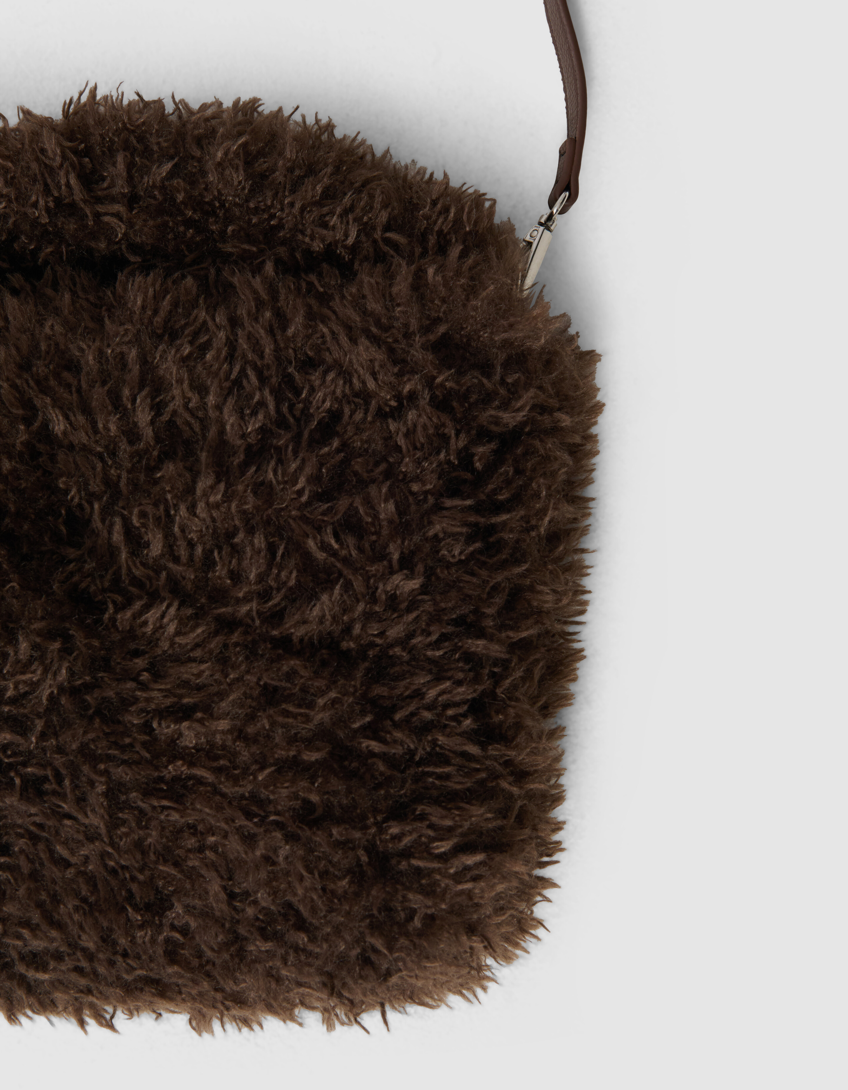 Fluffy Fur Tas Donkerbruin SHOEBY ACCESSOIRES