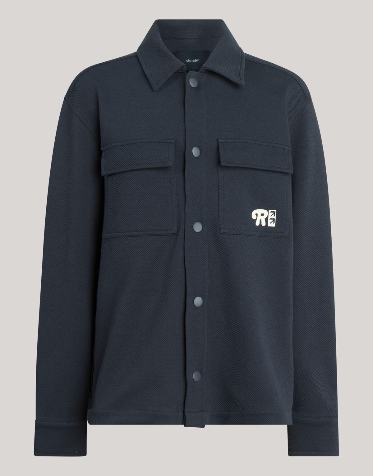 Printed Structuur Overshirt Donkergrijs SHOEBY BOYS