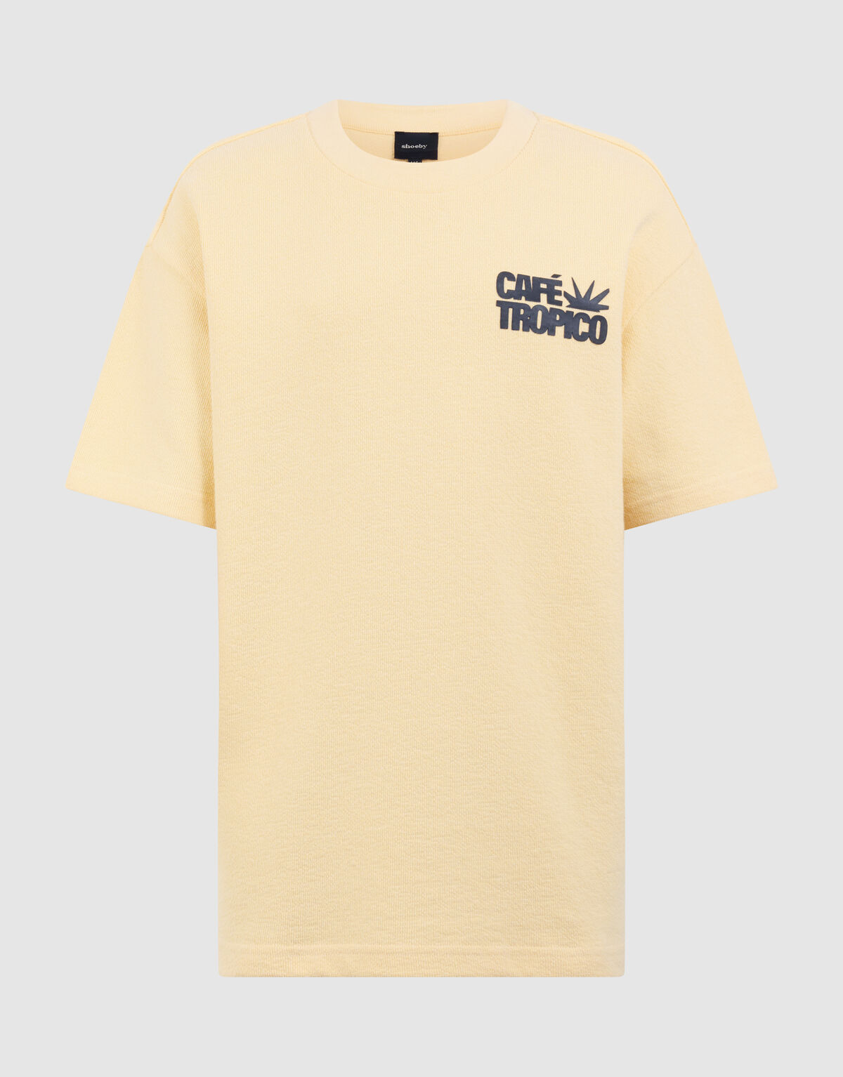 Towelling Tekstprint T-shirt Geel SHOEBY BOYS