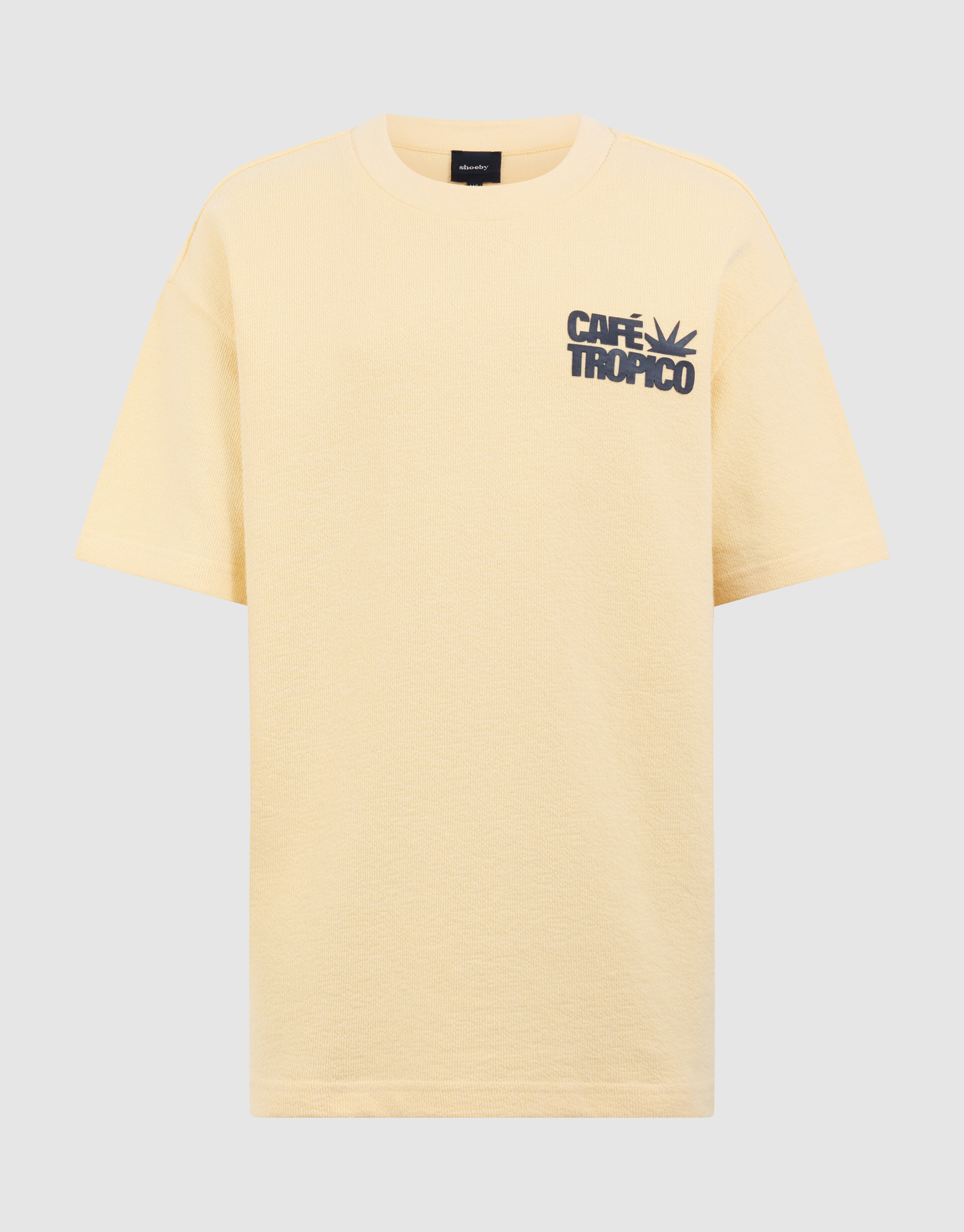 Towelling Tekstprint T-shirt Geel SHOEBY BOYS