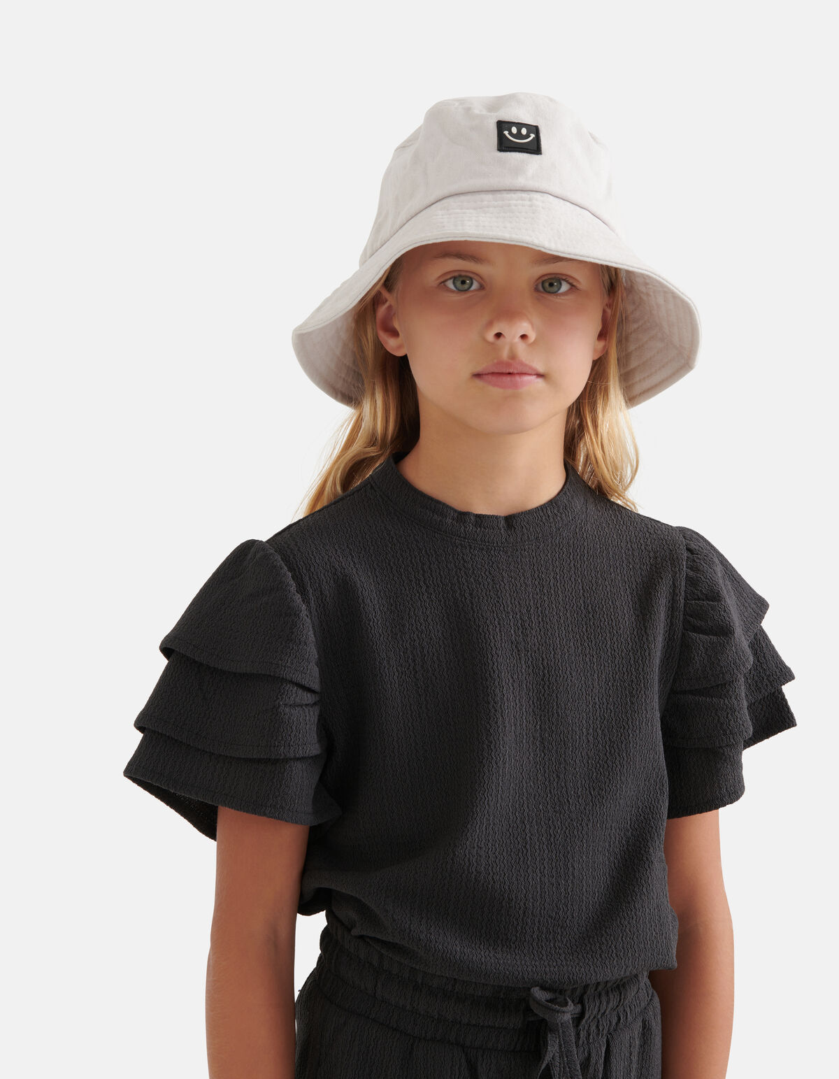 Crinkle Top Donkergrijs SHOEBY GIRLS