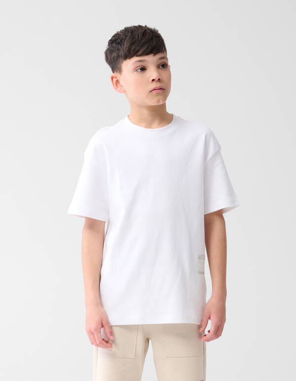 Heavy Basis T-shirt Wit SHOEBY BOYS