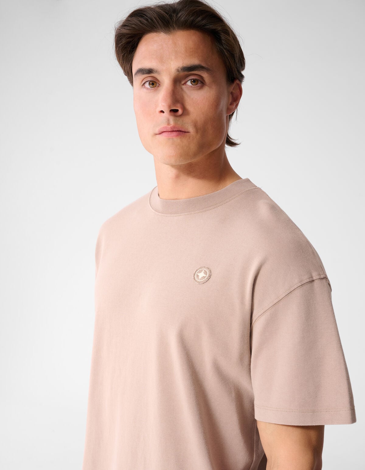 Washed Spark T-shirt Taupe SHOEBY MEN