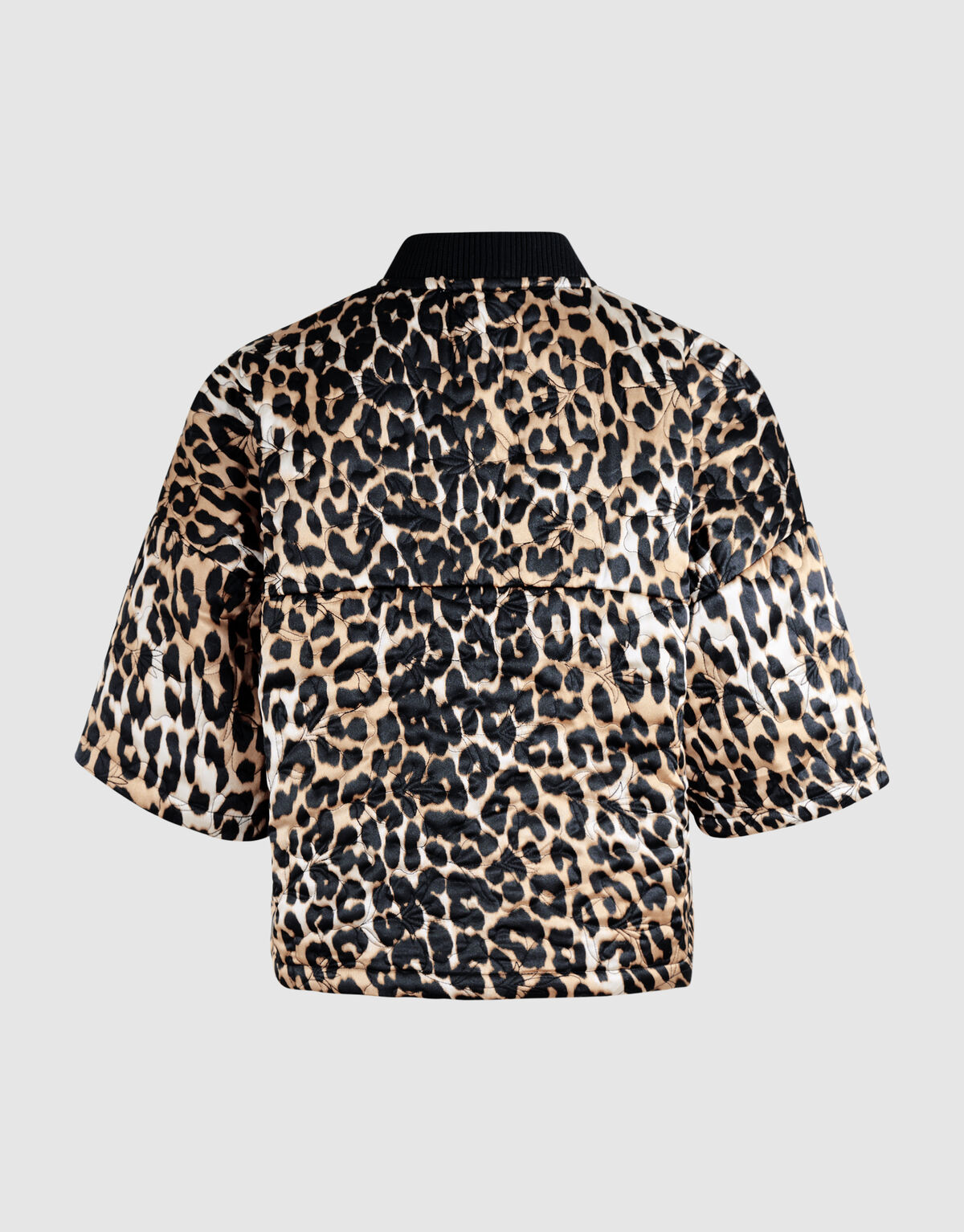Short Sleeve Leopard Bomber Bruin SHOEBY WOMEN