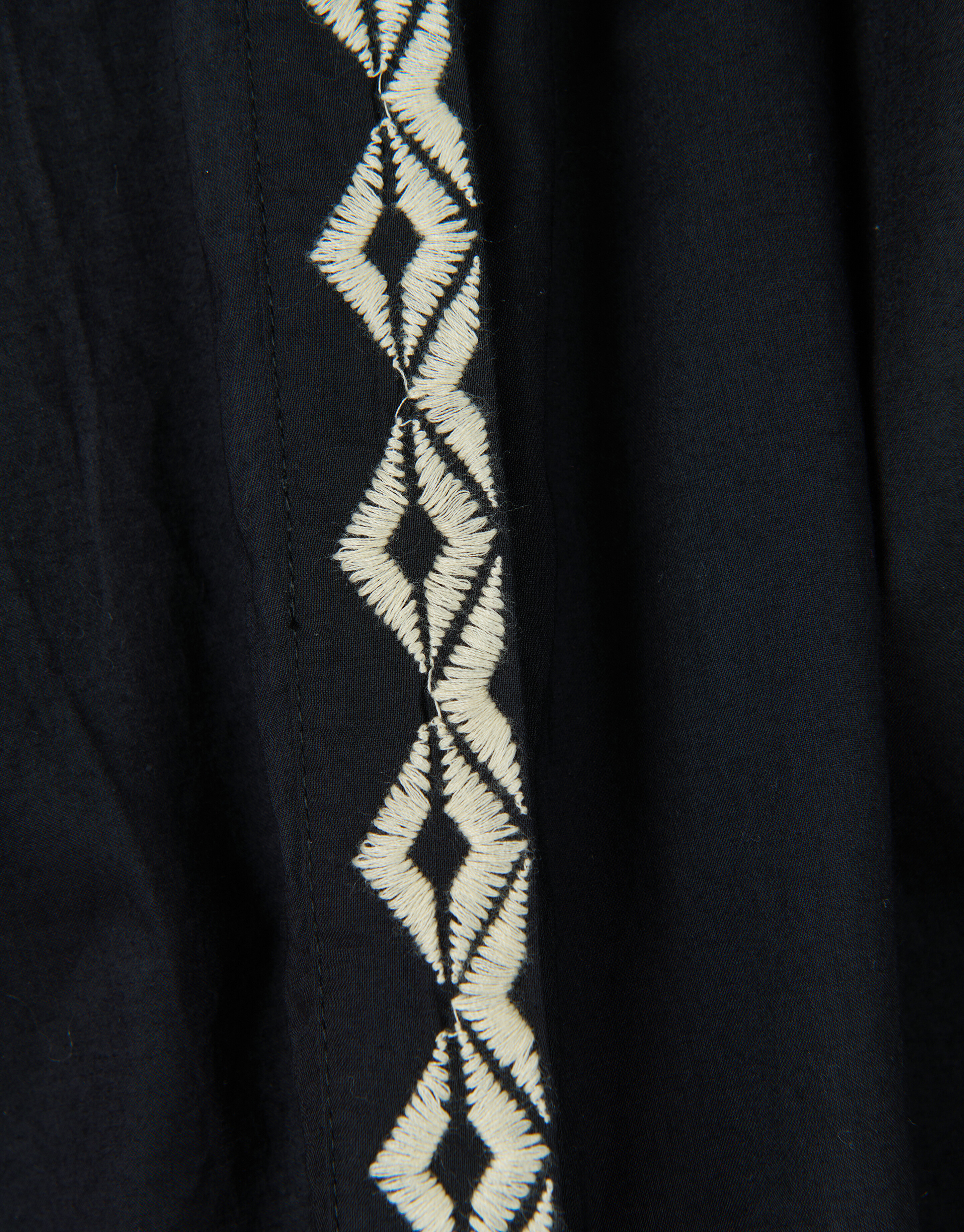 Embroidery Blouse Zwart SHOEBY WOMEN