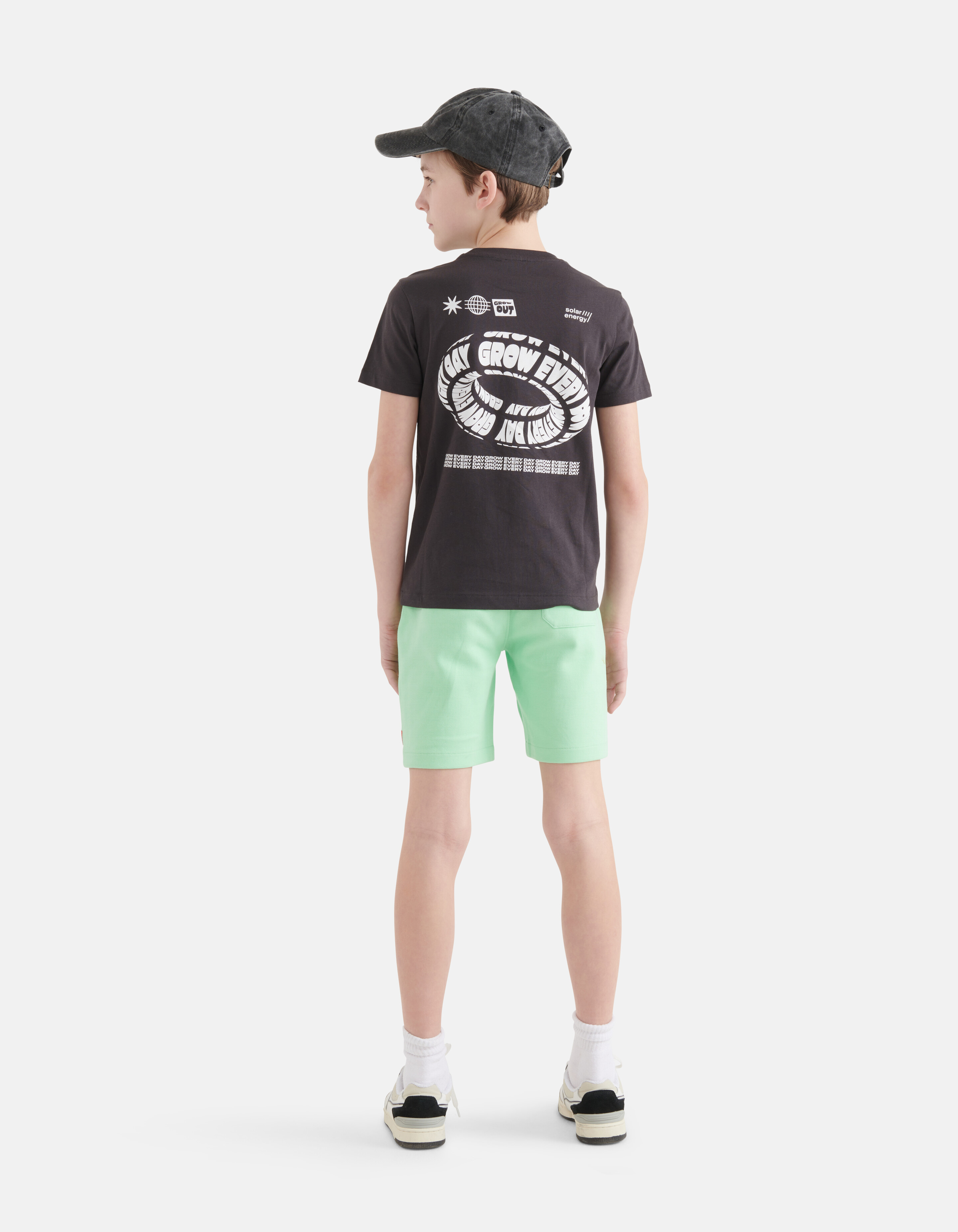 Artwork T-shirt Donkergrijs SHOEBY BOYS