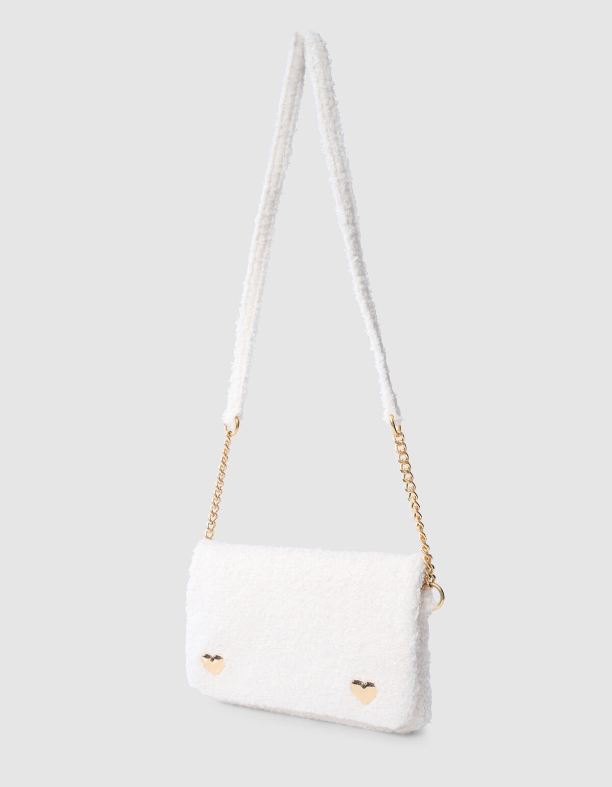 Teddy Heart Tas Gebroken Wit SHOEBY ACCESSOIRES