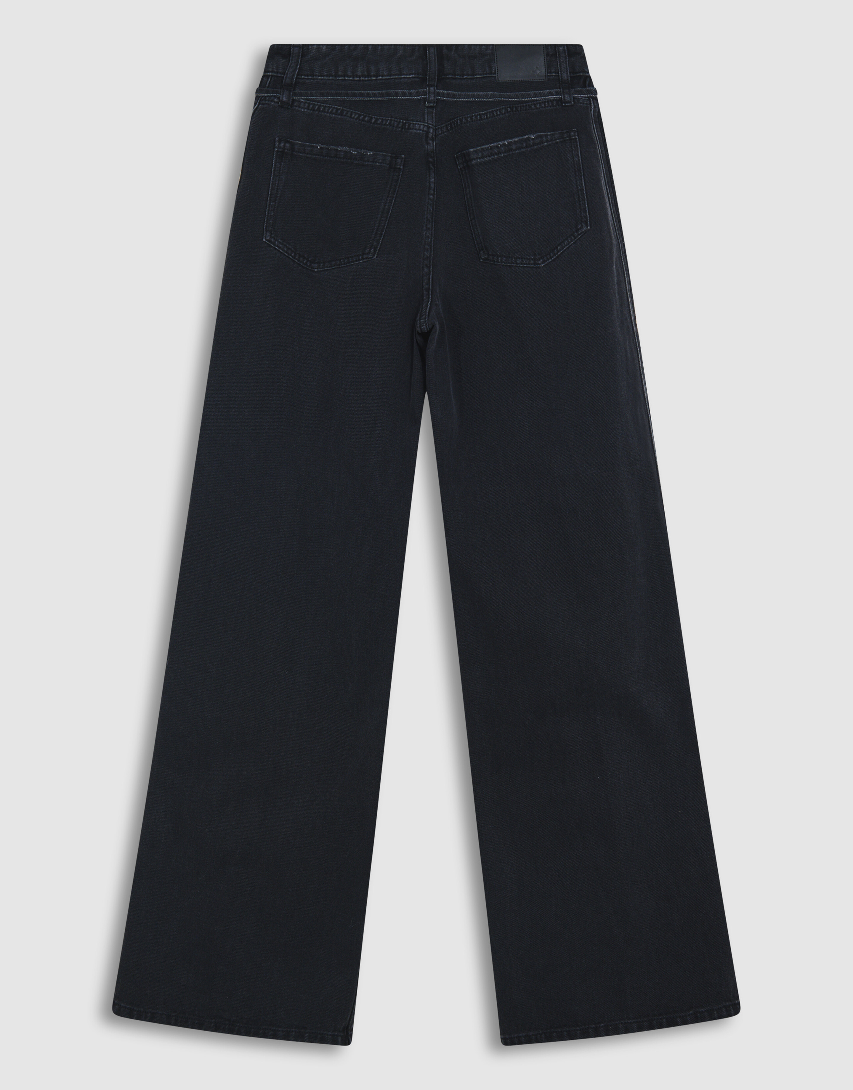 Tape Straight Fit Denim Zwart SHOEBY WOMEN