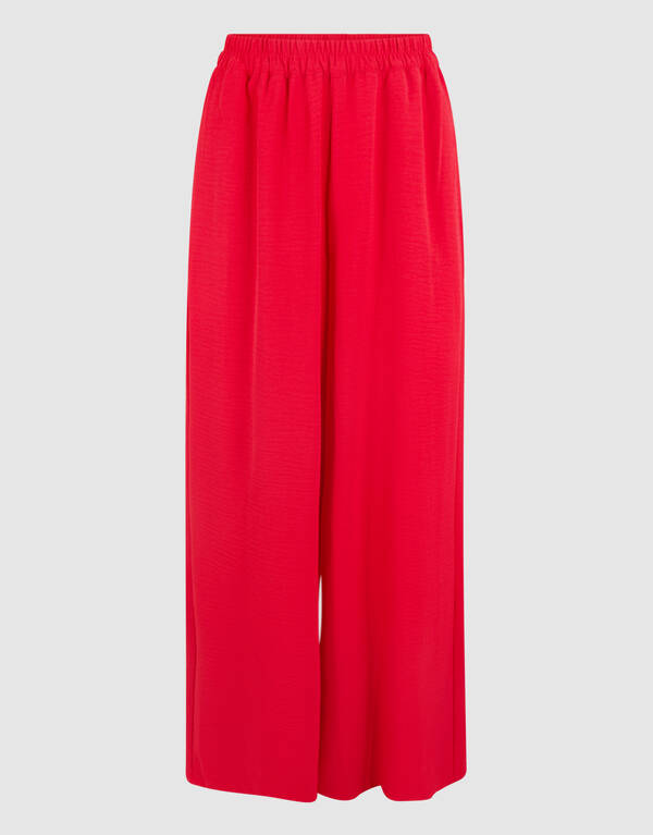 Twist Wide Leg Broek Rood SHOEBY WOMEN