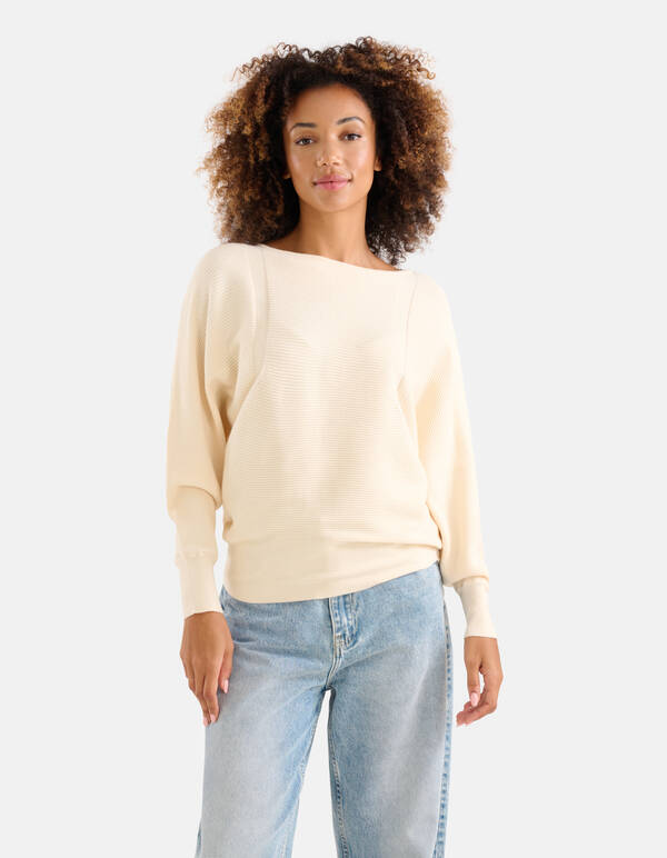 Oversized Trui Gebroken Wit SHOEBY WOMEN