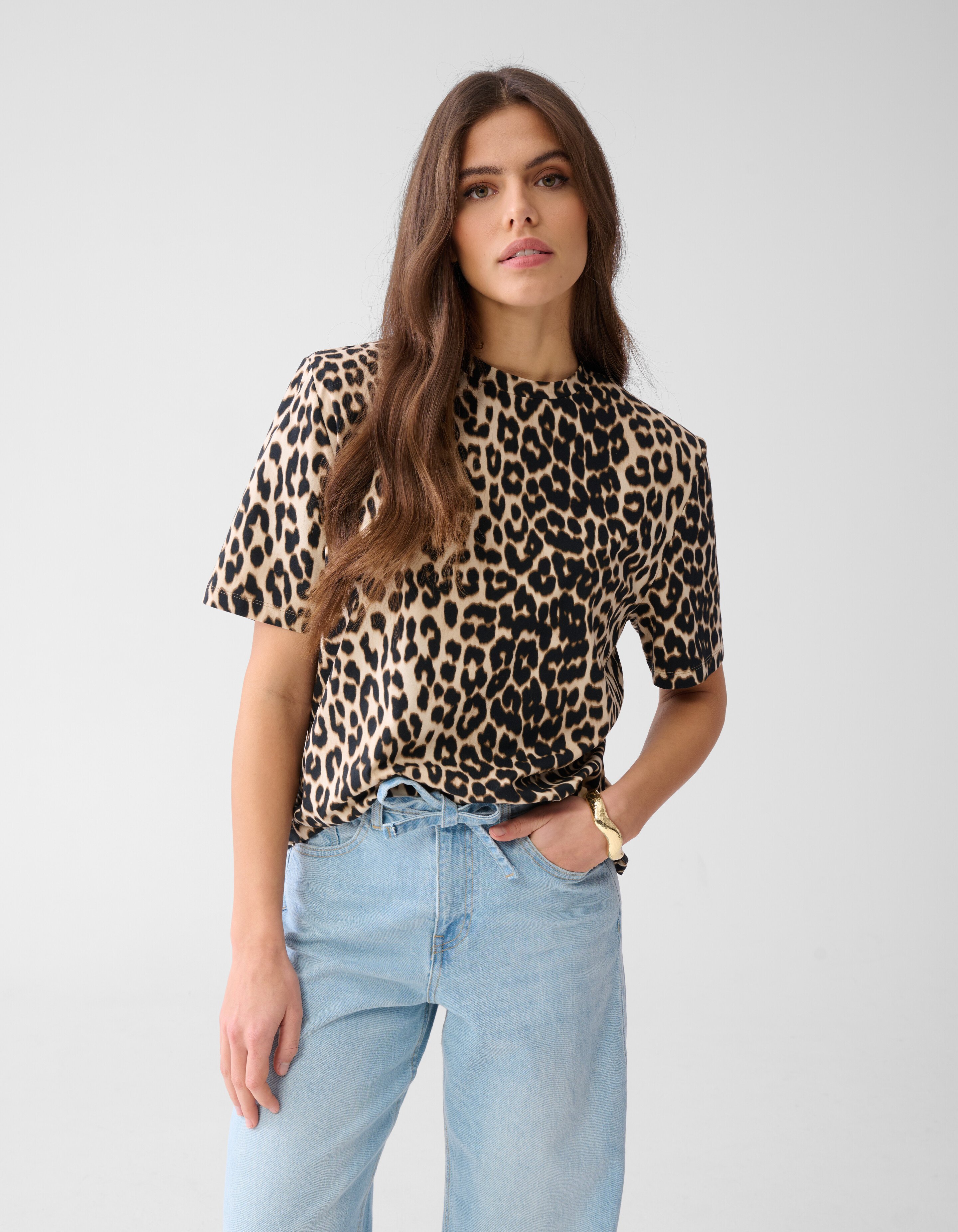 Leopard T-shirt Bruin SHOEBY WOMEN