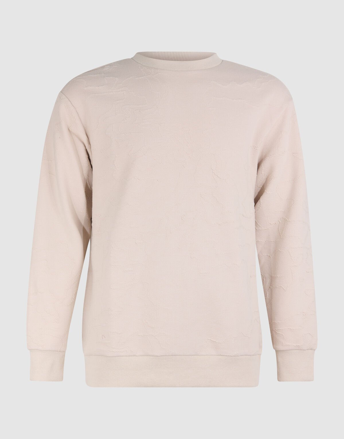 Structuur Sweater Gebroken Wit SHOEBY MEN