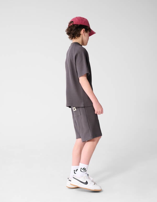 Waffle Structuur Short Donkergrijs SHOEBY BOYS