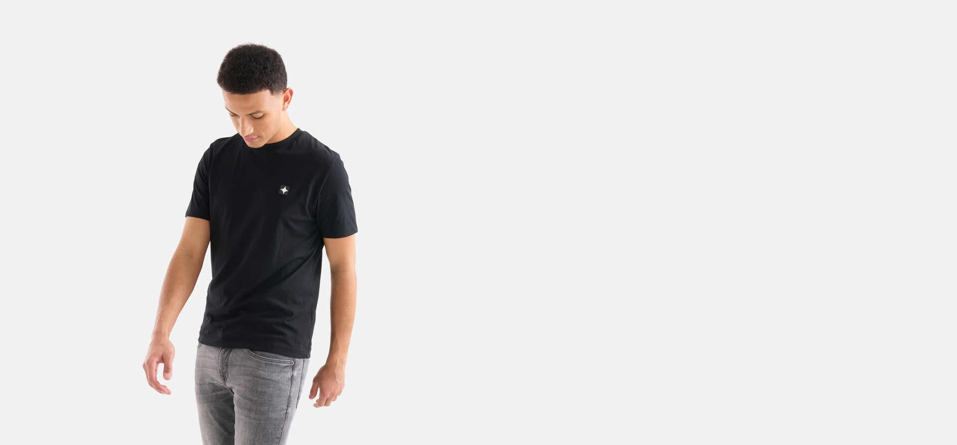 Sparkle T-shirt Zwart SHOEBY MEN