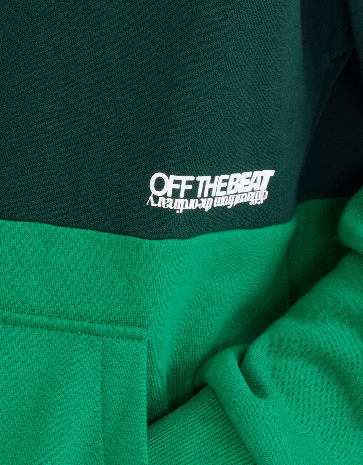 Colorblock Hoodie Groen SHOEBY BOYS