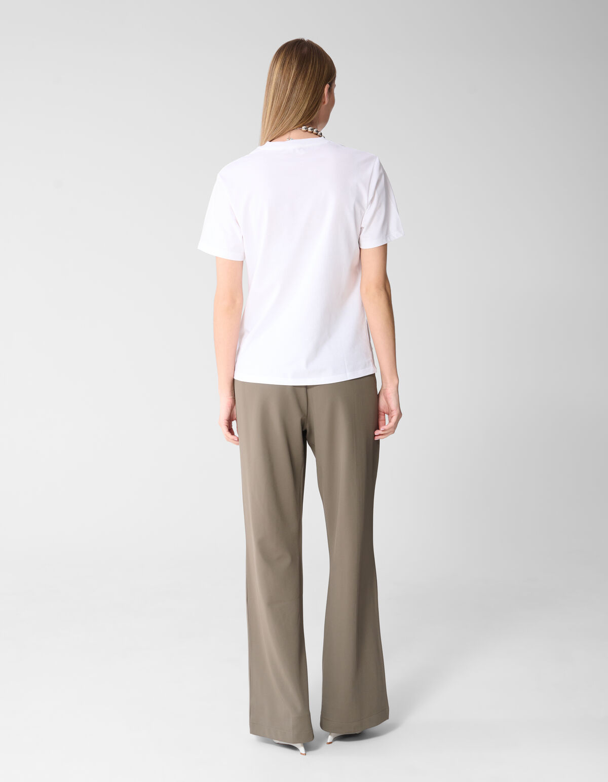 Basis T-shirt Wit SHOEBY WOMEN