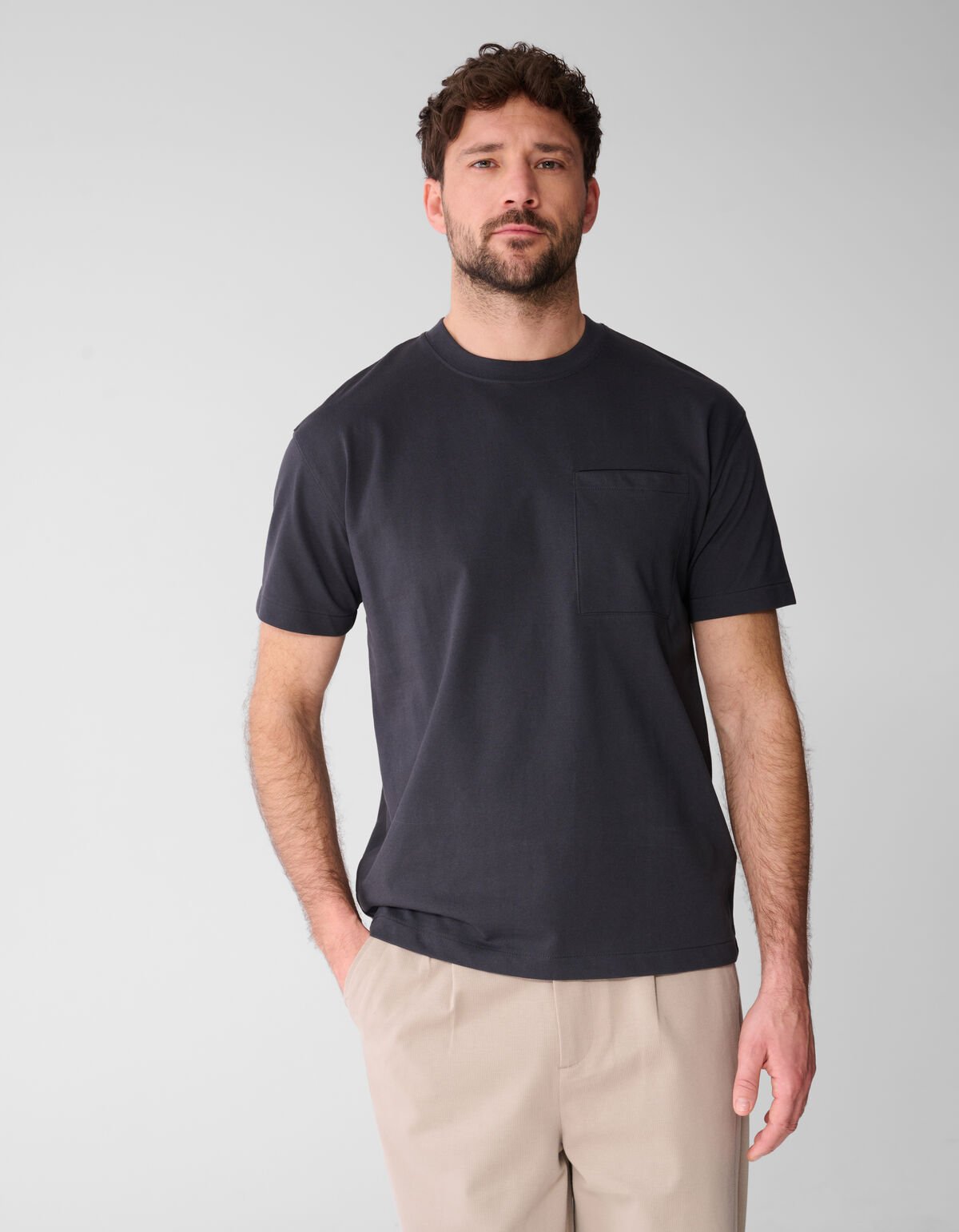 Pocket T-shirt Zwart SHOEBY MEN