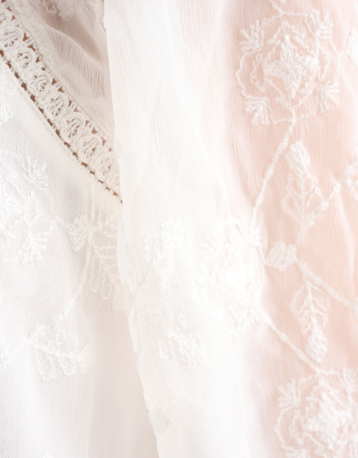 Geborduurde Tape Top Gebroken Wit SHOEBY WOMEN