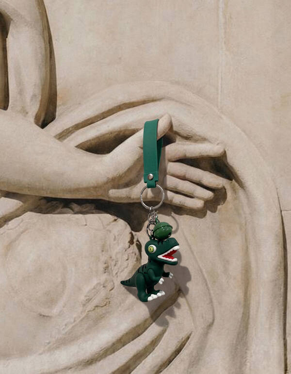 Grote Dino Sleutelhanger Groen SHOEBY ACCESSOIRES