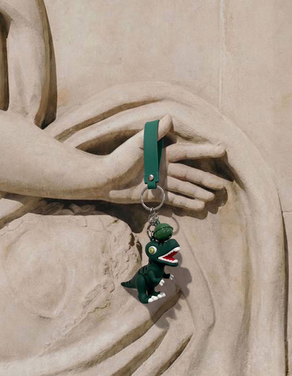 Grote Dino Sleutelhanger Groen SHOEBY ACCESSOIRES