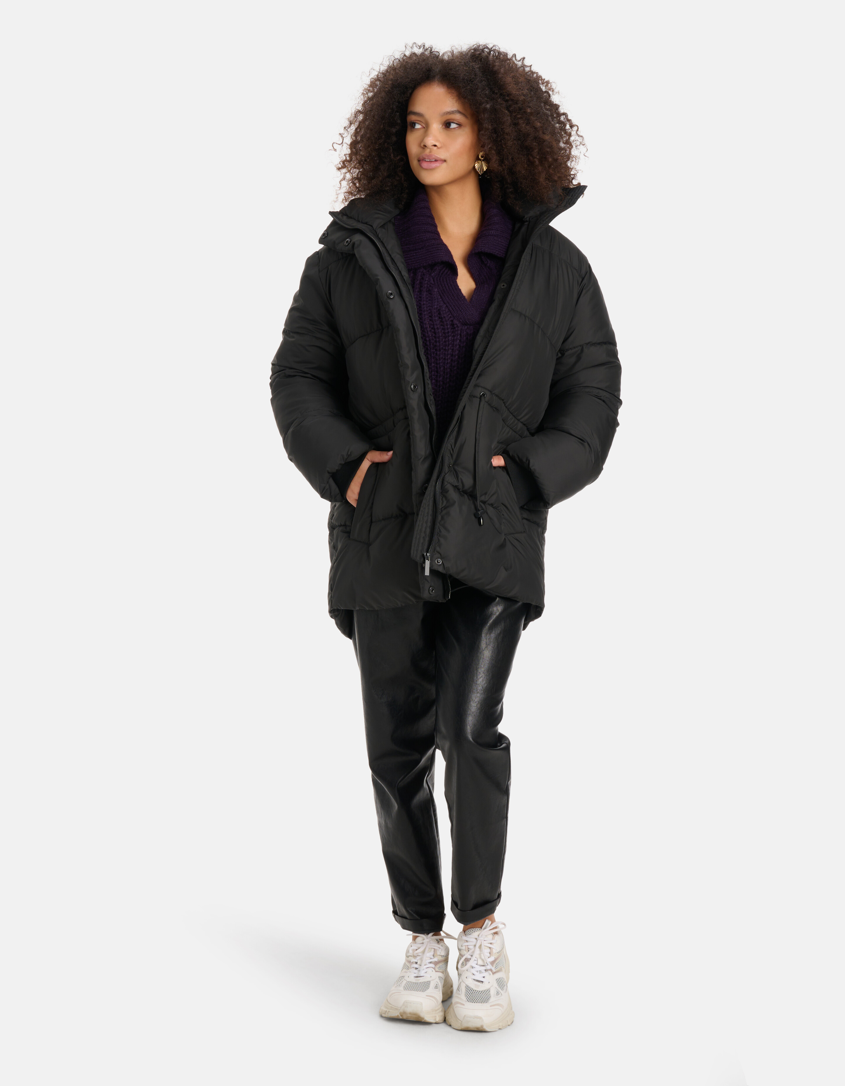 Korte Puffer Jas Zwart SHOEBY WOMEN