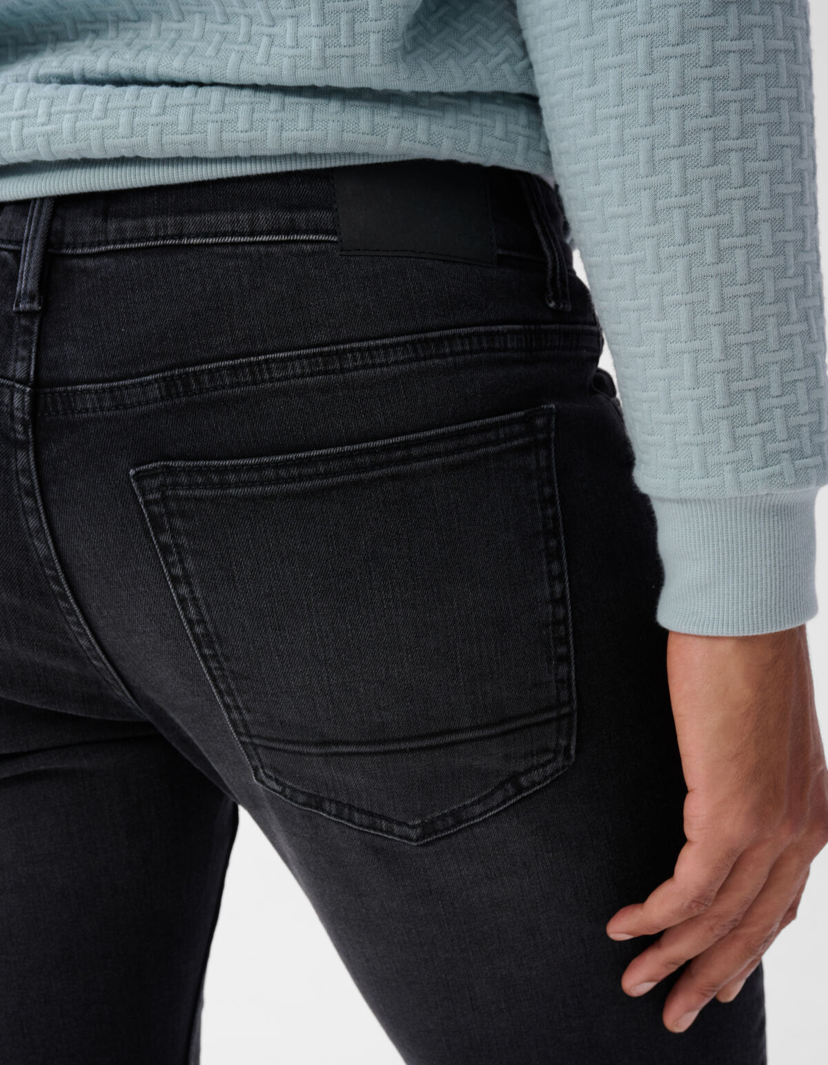 Slim Fit Jeans Washed Black L32 SHOEBY MEN