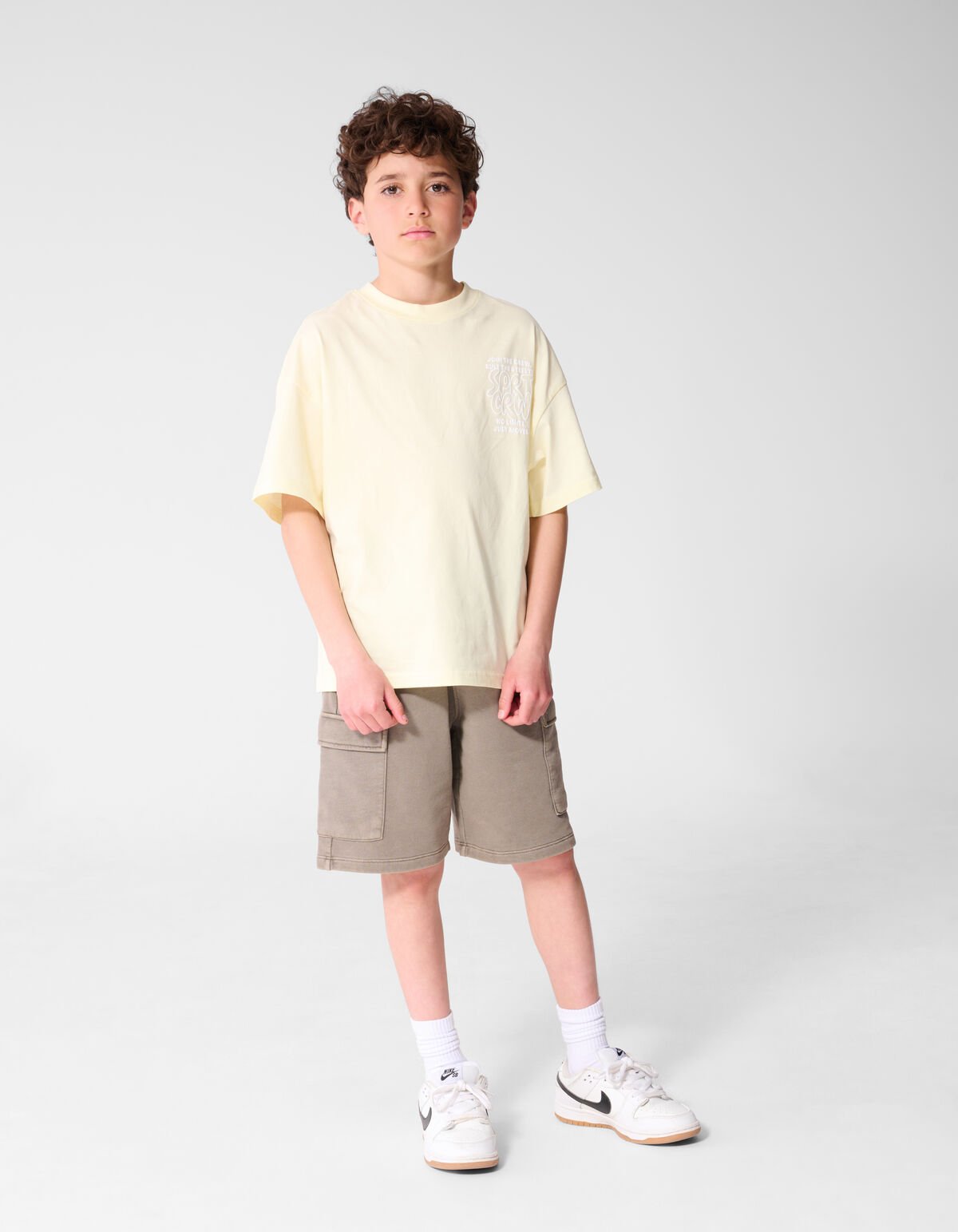 Sport Crew Artwork T-shirt Lichtgeel SHOEBY BOYS