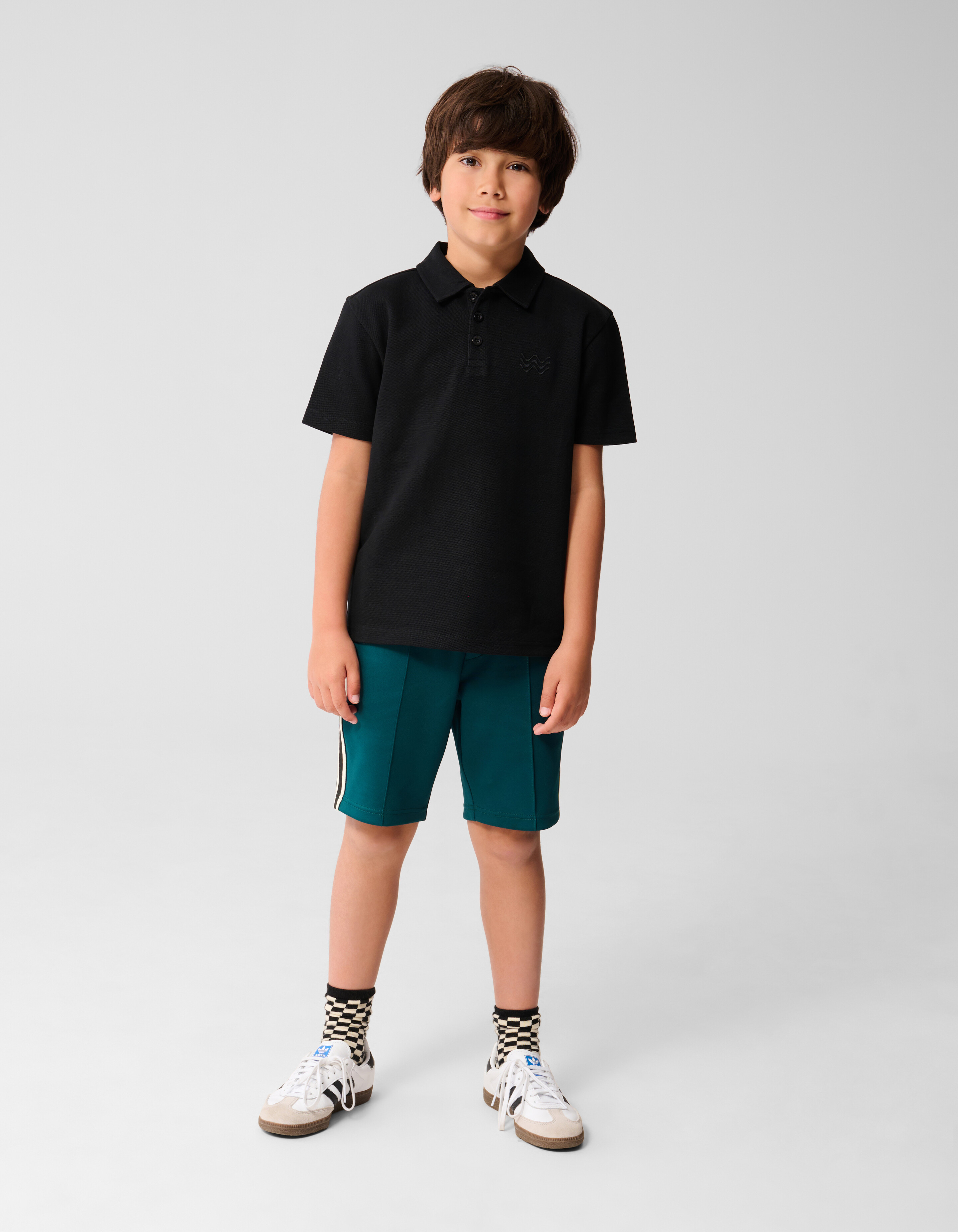 Pique Polo Zwart SHOEBY BOYS