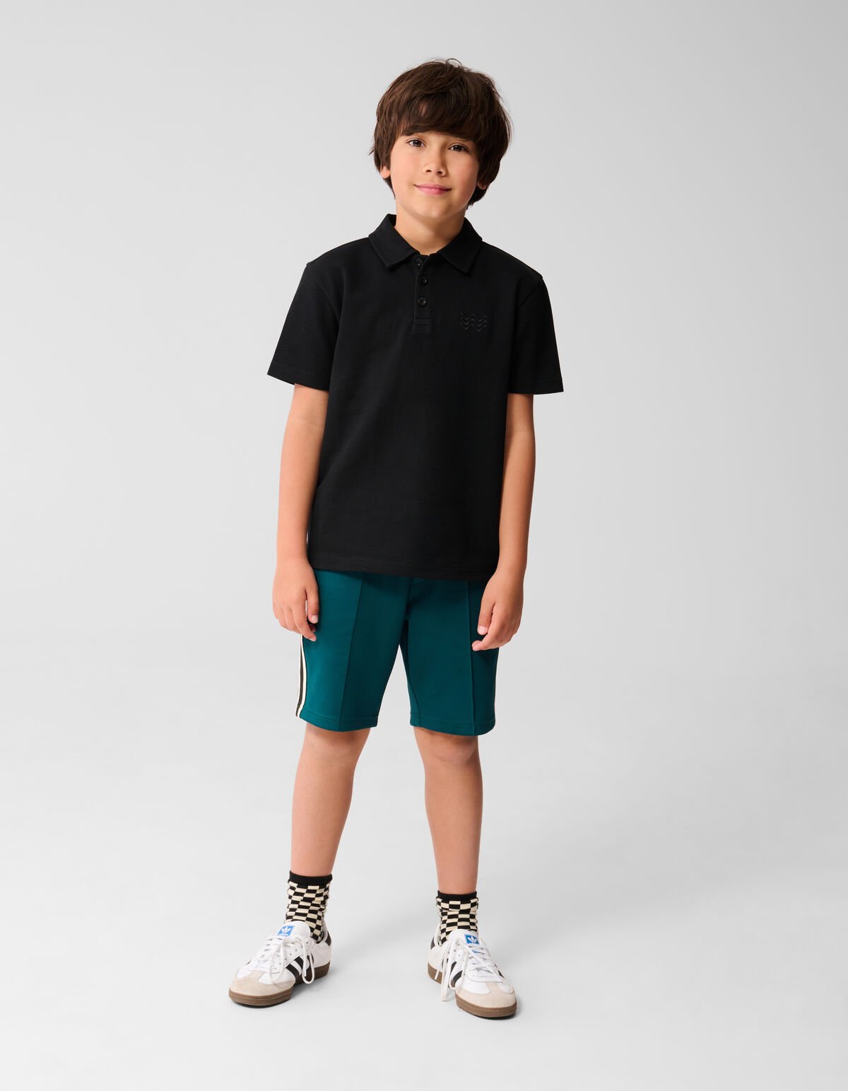 Pique Polo Zwart SHOEBY BOYS