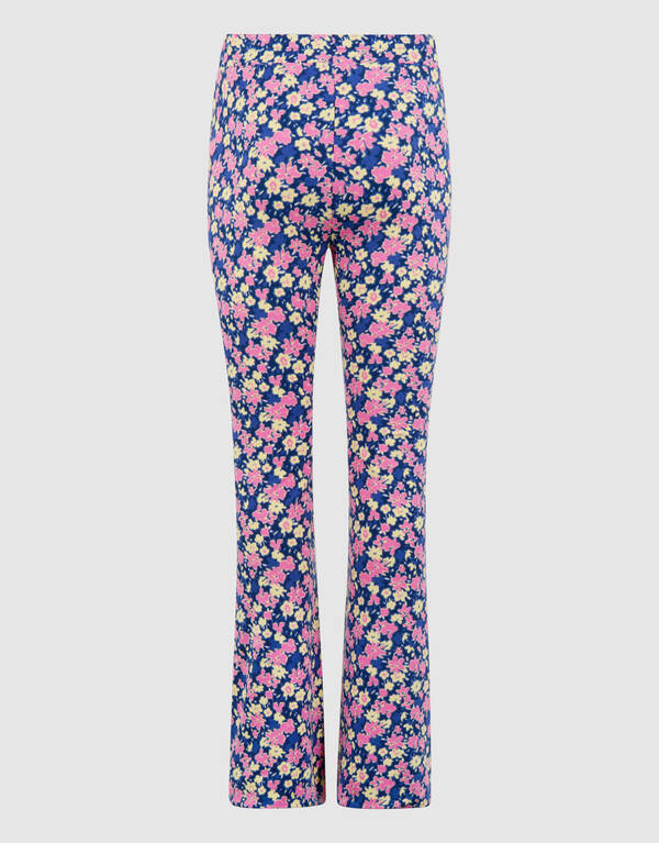 Flower Flared Fit Broek Donkerblauw/Roze SHOEBY GIRLS
