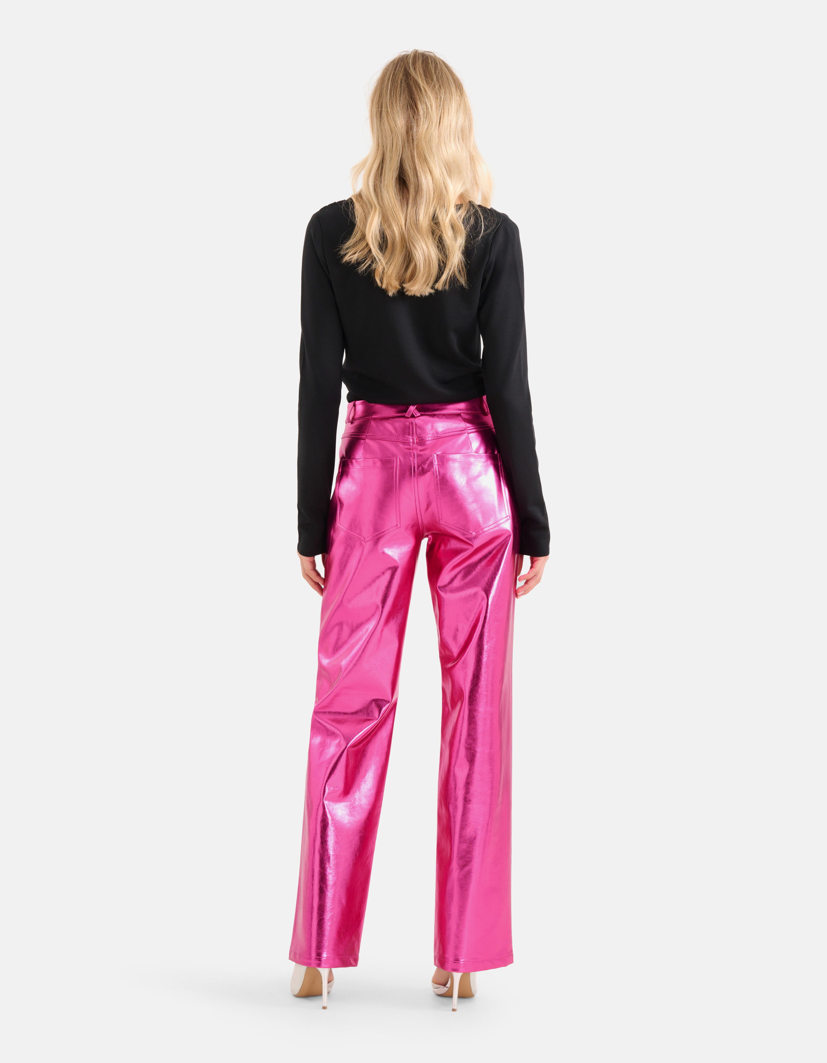 Metallic Coated Broek Roze SHOEBY WOMEN