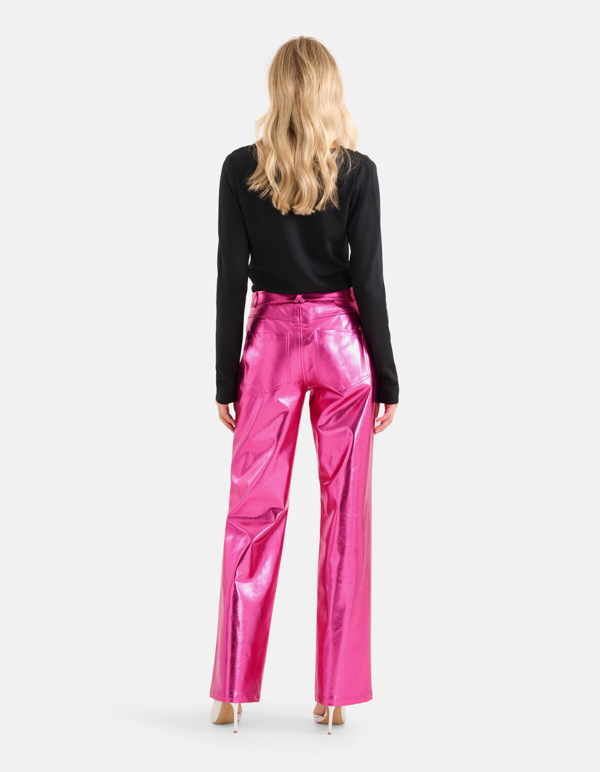 Metallic Coated Broek Roze SHOEBY WOMEN