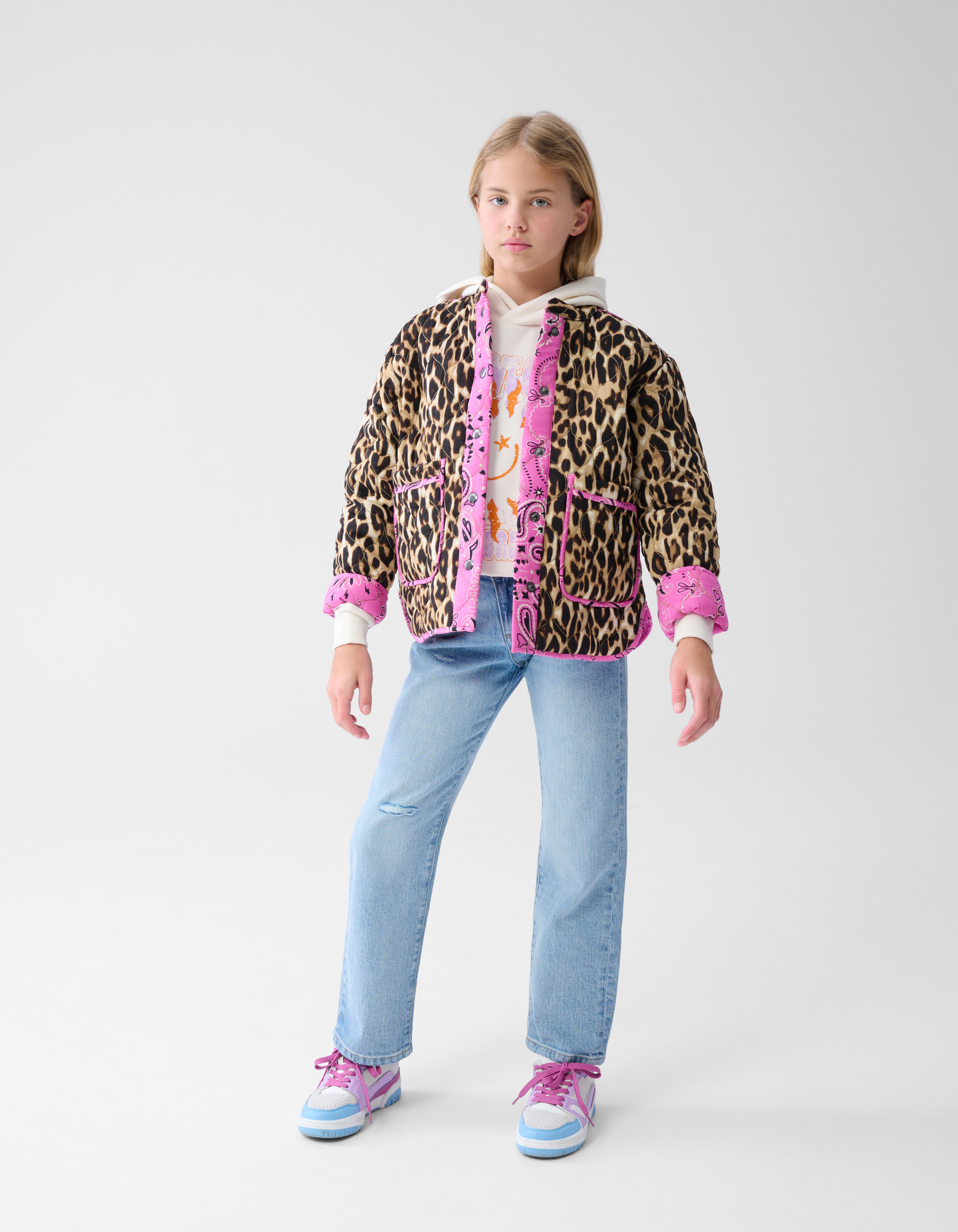 Leopard Kimono Jacket Bruin SHOEBY GIRLS