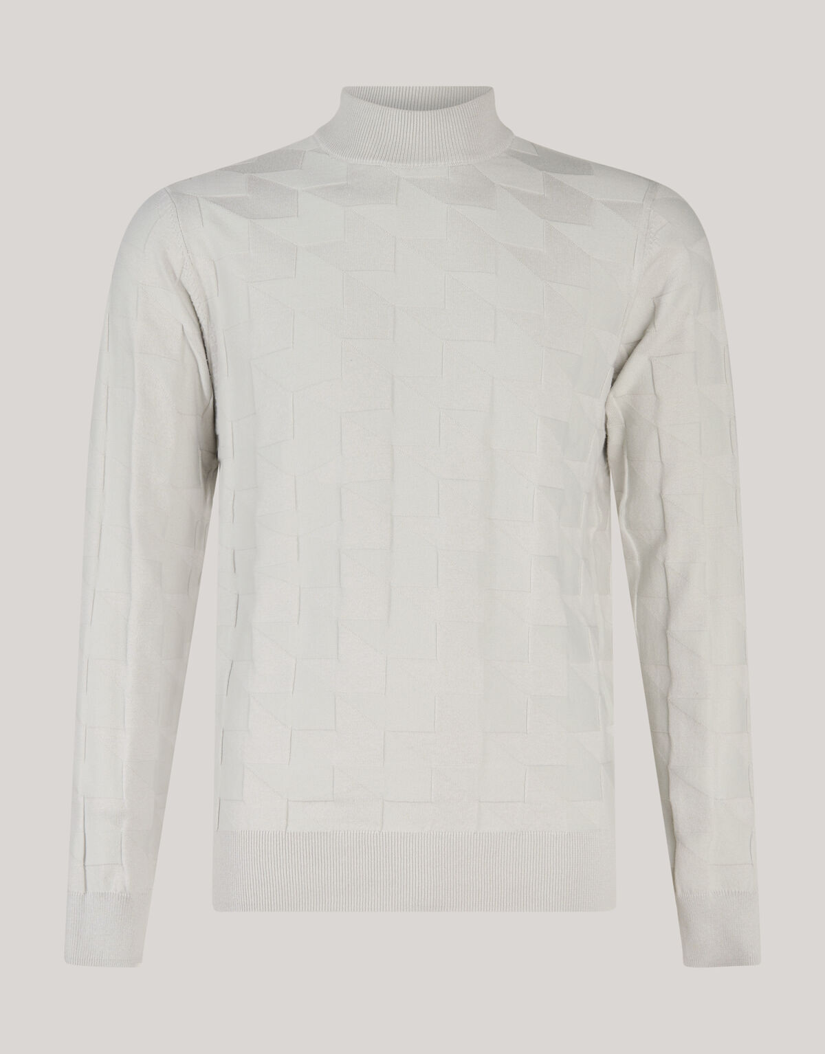 Pied De Poule Trui Lichtgrijs SHOEBY MEN