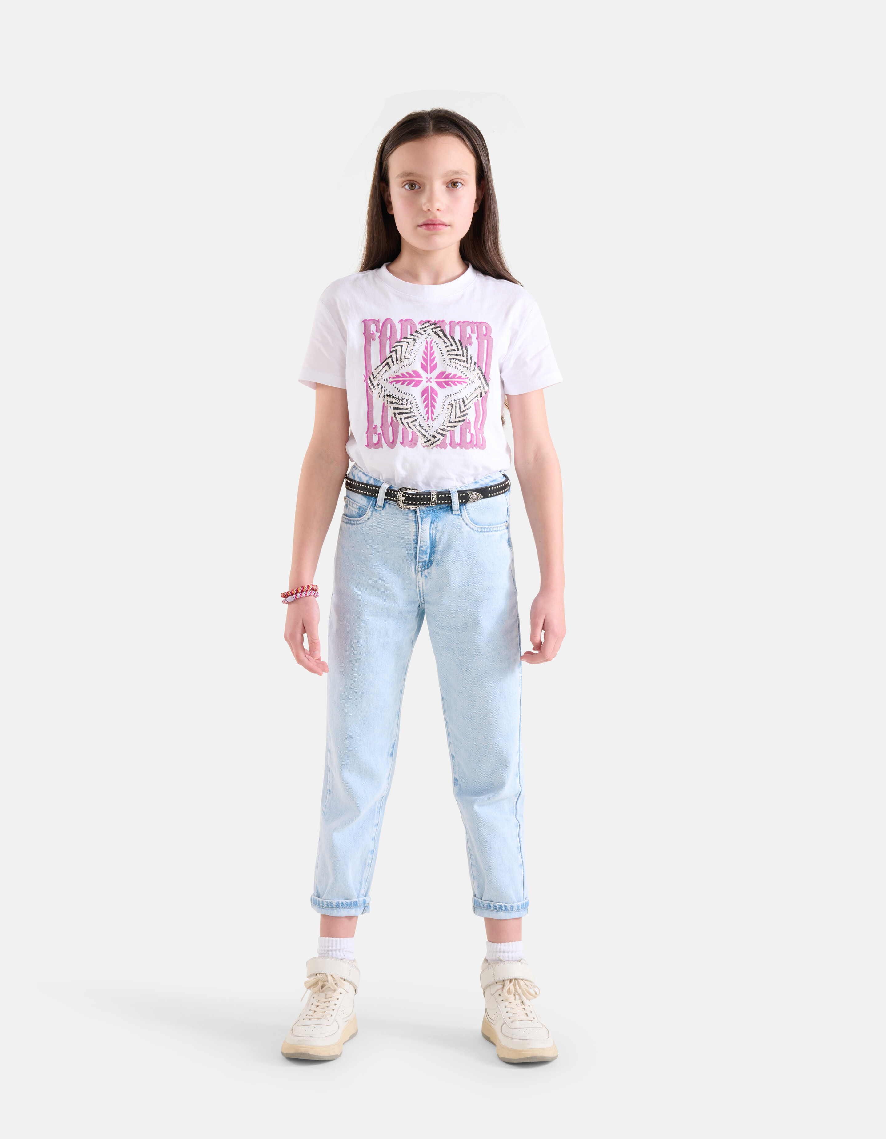 Artwork T-shirt Wit SHOEBY GIRLS