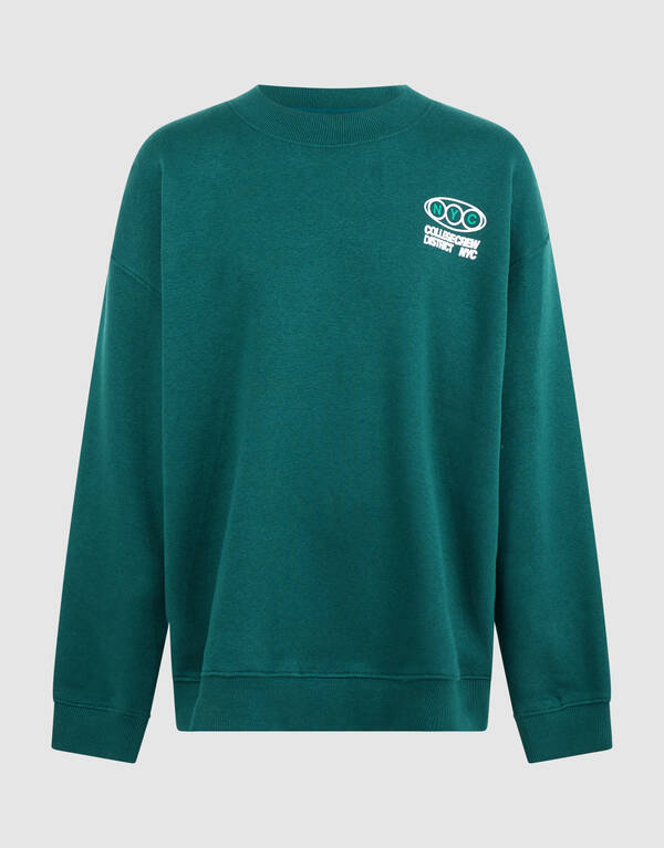 Oversized Sweater Donkergroen SHOEBY BOYS