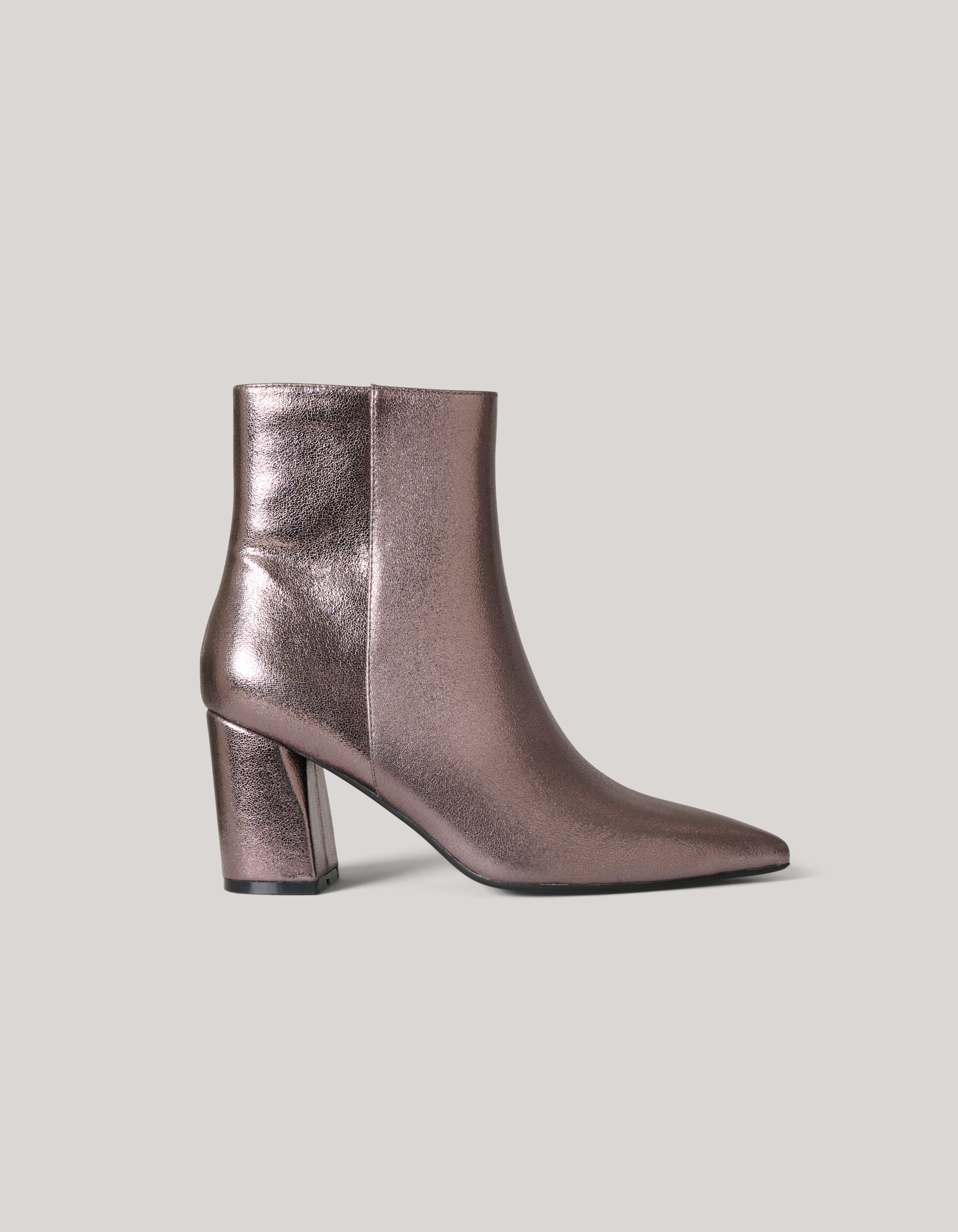 Metallic Enkellaarzen Zilver SHOEBY SHOES