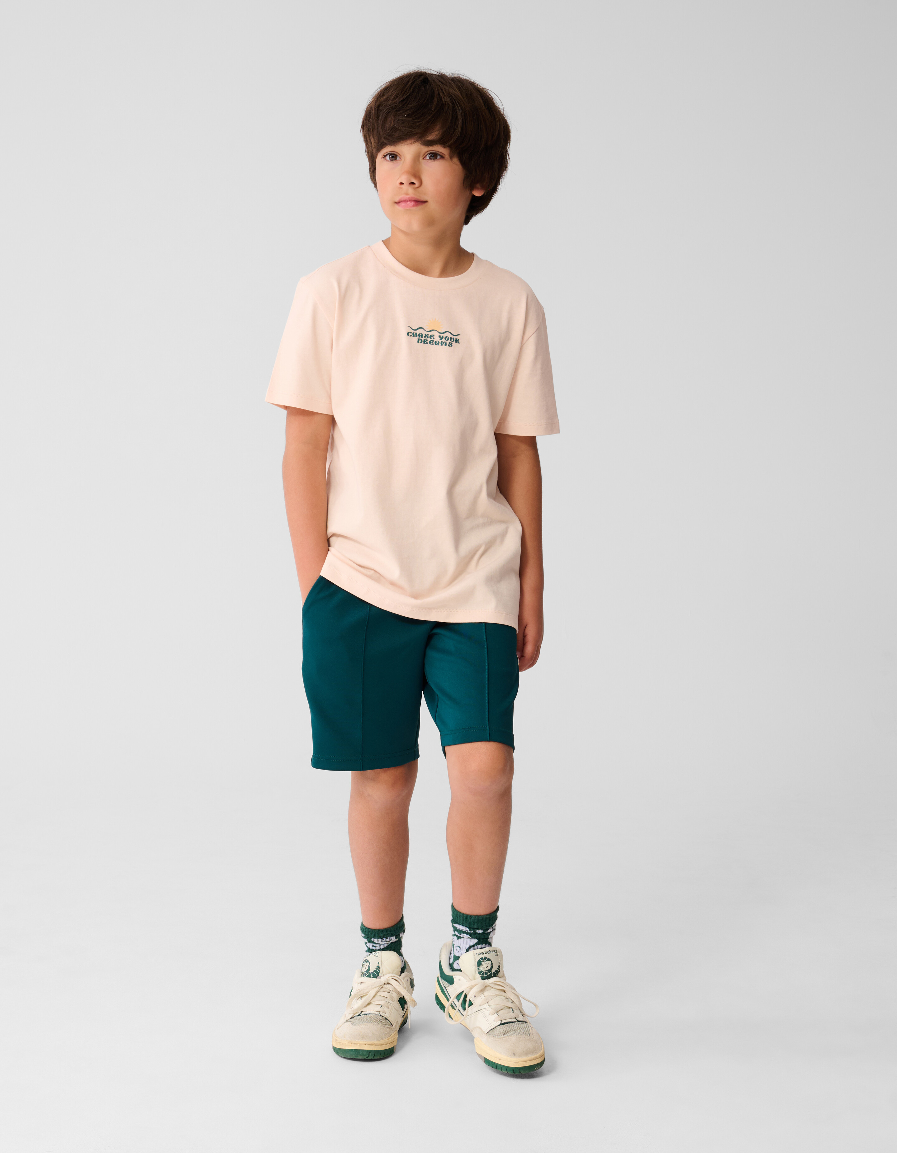 Chase Artwork T-shirt Lichtoranje SHOEBY BOYS