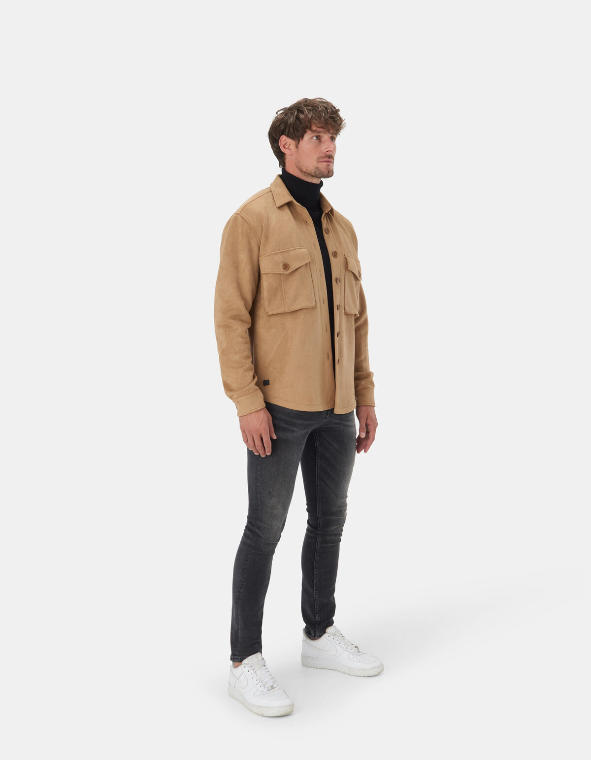 Suedine Overshirt Bruin REFILL