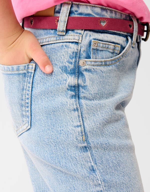 Denim Wide Leg Jeans Blauw SHOEBY GIRLS