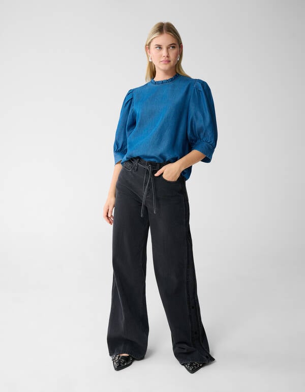 Denim Top Blauw SHOEBY WOMEN